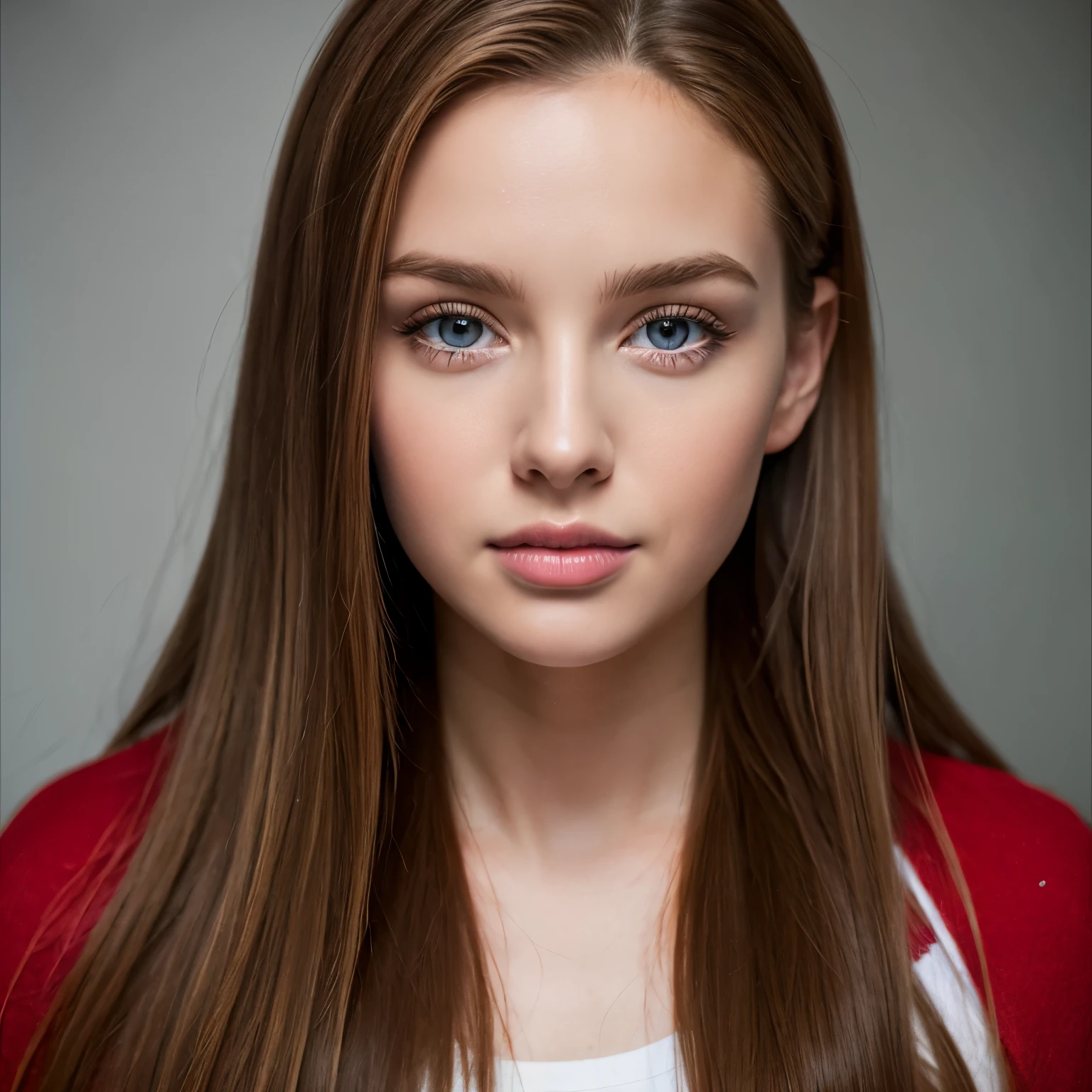 Hyper realistic Stunning young polish american girl portrait