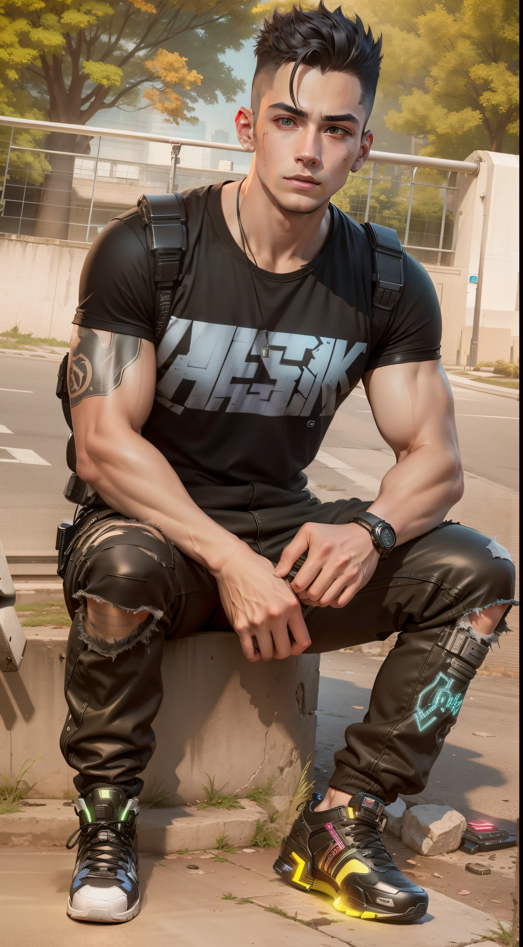 cyberpunk,smartboy,lighting realistic background,8k,v4,black shoes