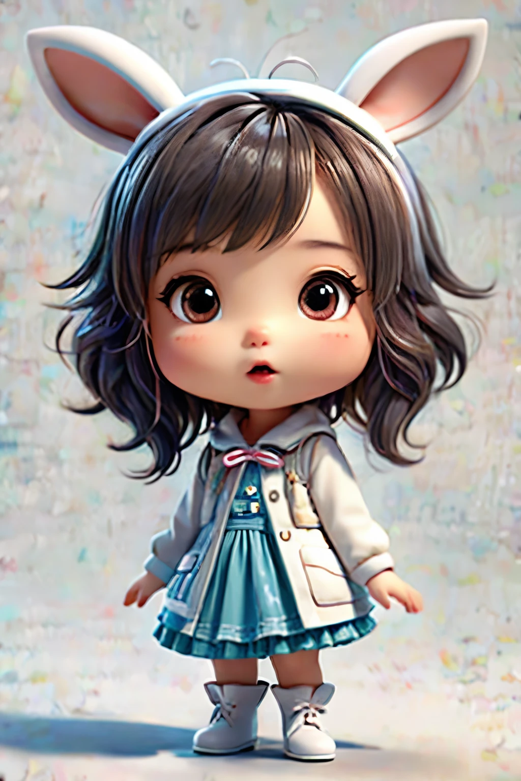 1girl,solo,chibi,Bugs Bunny,datou,