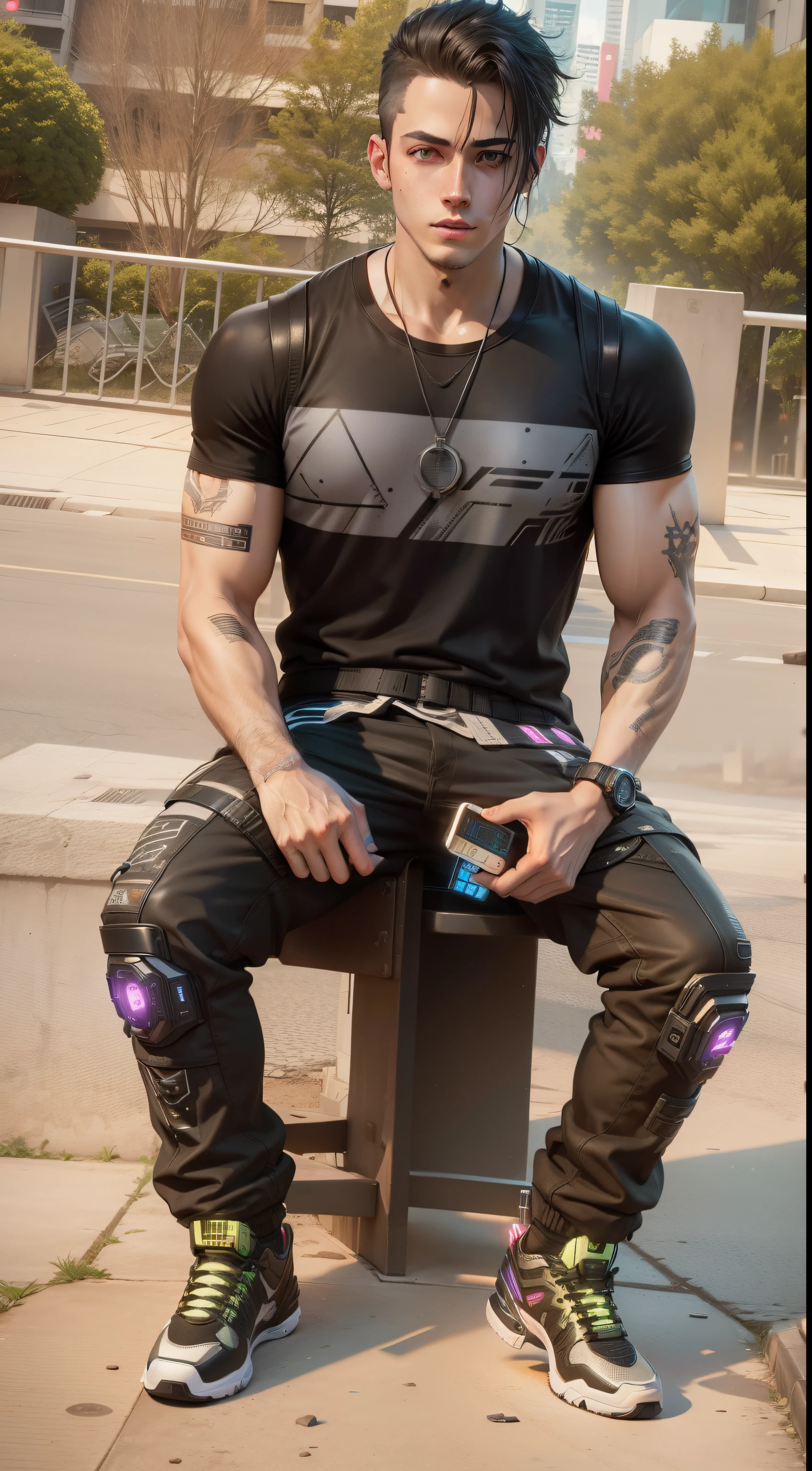 cyberpunk,smartboy,lighting realistic background,8k,v4,black shoes