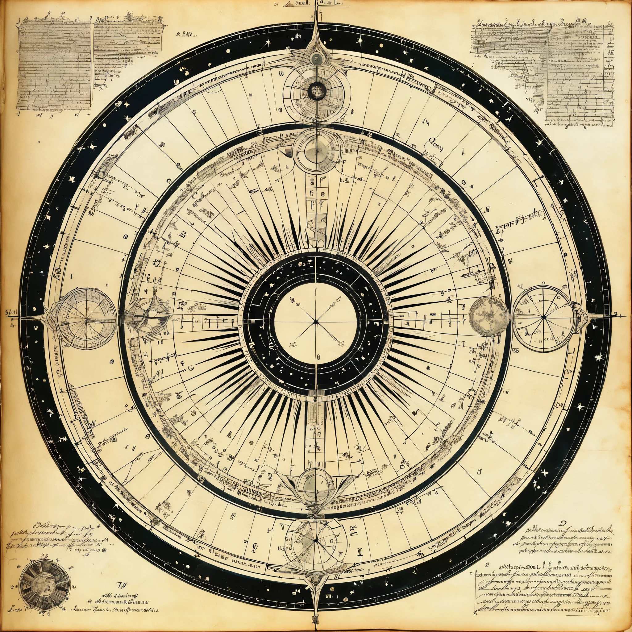 A celestial sonata unfolds in the cosmos, inspired by the celestial maps and diagrams of Johannes Kepler, with precise calculations and mathematical beauty.