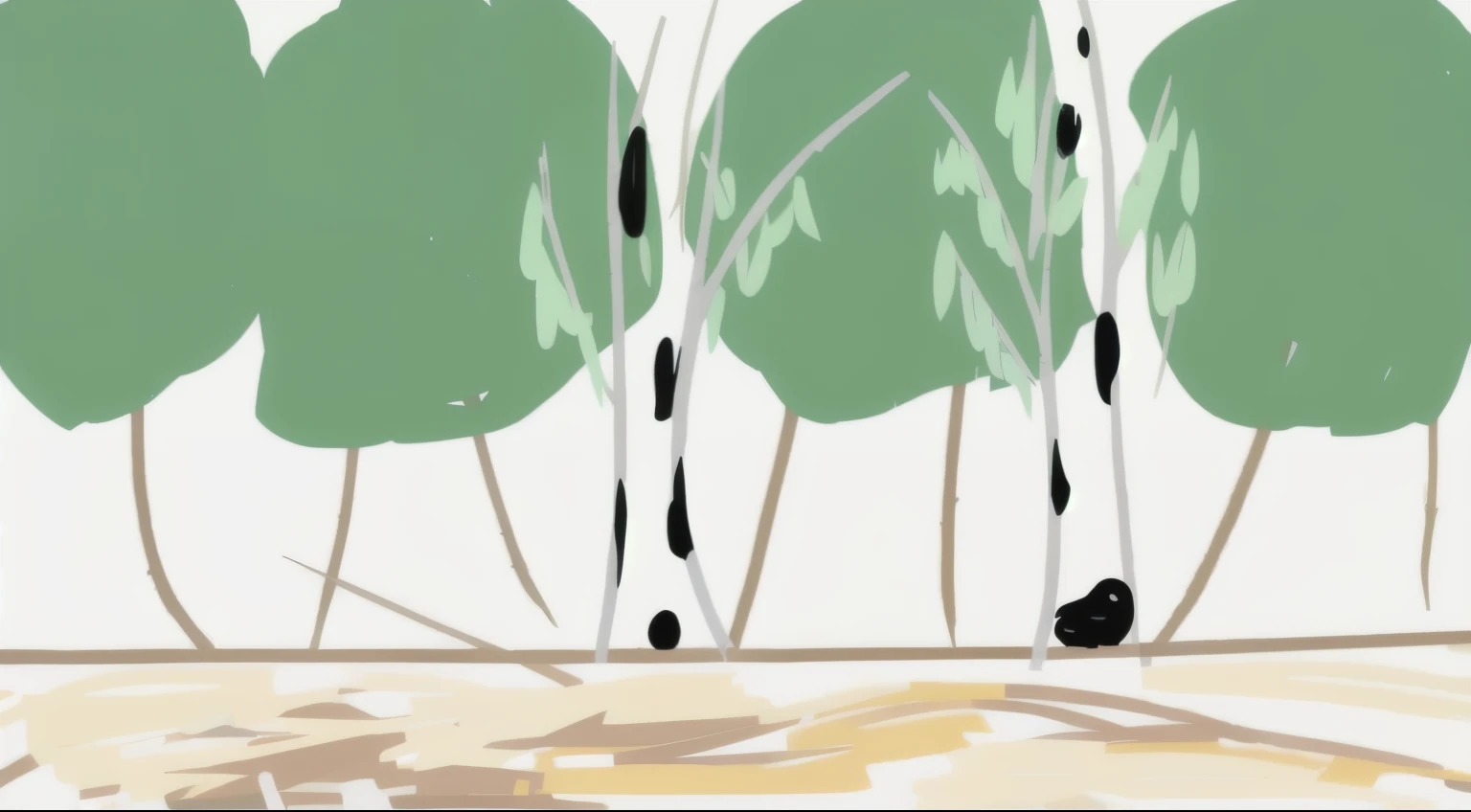 there is a drawing of a bird, sitting on a tree, some trees in the background, some trees, Random forest landscape, trees in the background, trees in background, forest in the background, some trees in the corner, The forest outside, forest in the background, lots of trees, ((trees)), birch trees, In the woods. digital art, birch trees тропинка ищ песка с землёй, few trees