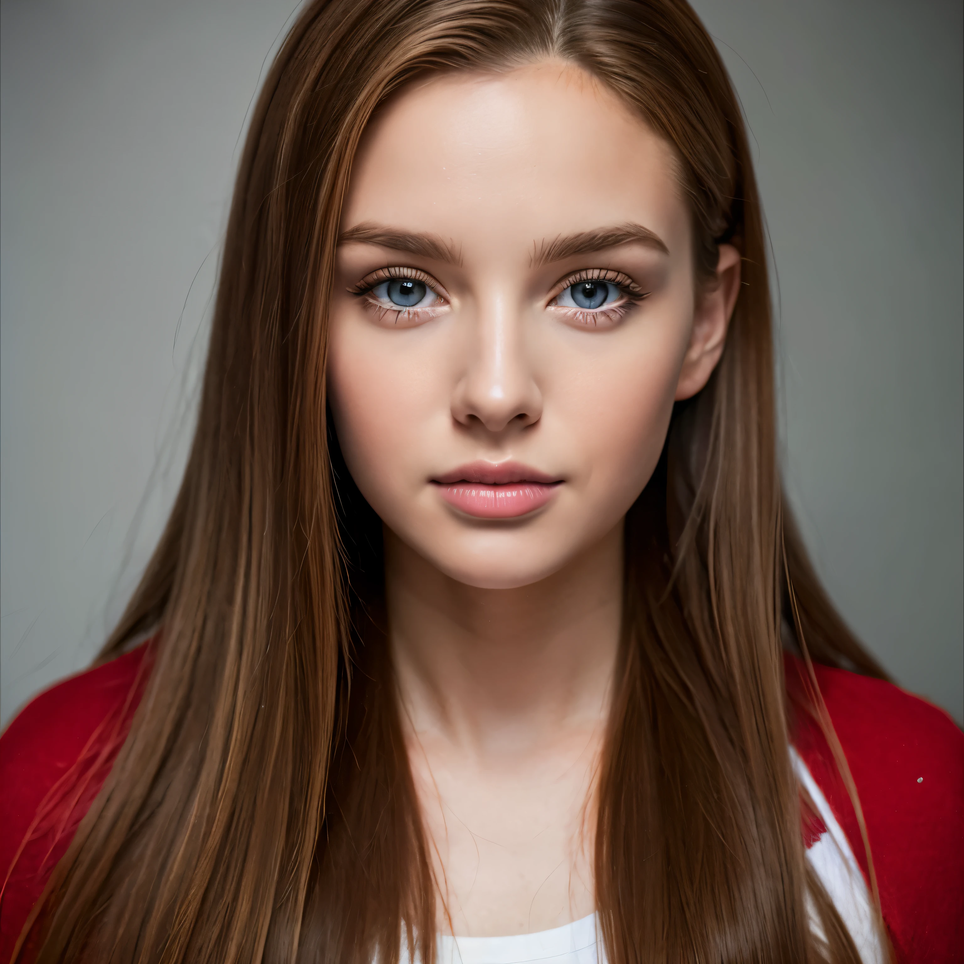 Hyper realistic Stunning young polish american girl portrait