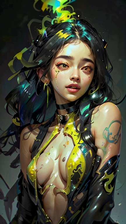 angle from below、(((full body portrait)))、cute 妖精 ,girl, 1girl,(((a bit ,tiny a bit body,small))),((anime 妖精 with extremely cute and beautiful braided hair)),Latex Micro Bikini、yellow green low rise panties、 (((flat chest))),((((black hair:1.35,colorred inner hair,ear breathing)))),(((red_eye:1.3))),Complex eye,beautiful detailed eye,symmetrical eye,big eye:1.5,(((Glossy skin:1.5,bright skin: 1.5,sunburned skin,shiny skin,very shiny skin,shiny body,plastic glitter skin,exaggerated shiny skin,illuminated skin))),(,detailed body,fine arms,(detailed face)), cute,slutty,erotic,bold,NSFW, revealing clothing,show your skin,(Completely naked),(choker,wrist cuffs),((Complex outfit,Complex clothes))), (dynamic pose:1.0),embarrassing,(shiny winter ornaments),High resolution,sharp focus,(Super detailed,very detailed),(realistic artwork:1.8),(very detailed CG unity 8k wallpaper),(((bright colors,vibrant theme))),(Complex),(masterpiece),(highest quality),angle from below
