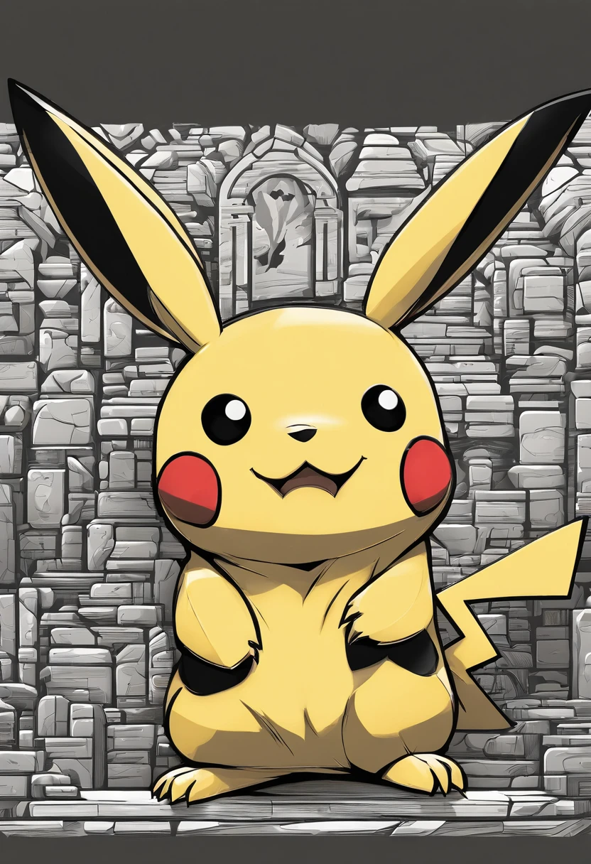 Pikachu is the embodiment of shining lightning.、He&#39;s the only one dancing in front of the candy store.。The lightning-shaped tail expresses the complex refraction of light.、Exudes an otherworldly beauty。Vibrant colors and exquisite detailaking this image a truly mesmerizing work of art.。Nostalgic style and bright colors、High resolution、high detail、surreal style、octane render、Unreal Engine 5 style、3D model、8 k、HDR