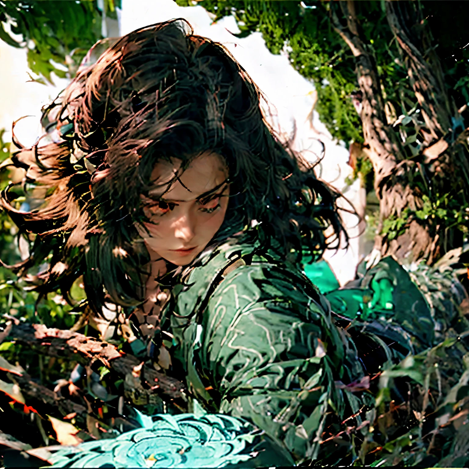 A female sage of the forest that with the mage power and bow can stop the monster 