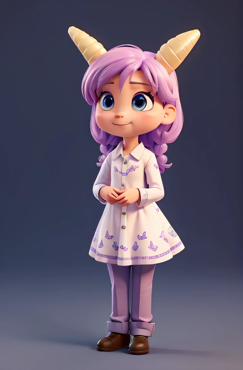 cartoon unicorn, (((dress shirt and pants))) unicorn, white unicorn, unicorn from the tusk movie, blue unicorn, a unicorn, 3 d cavalo pet shop, unicorns, unicorn horn, bonitinho digital art, bonitinho 3 d render, bonitinho cartoon character, Chibi, bonitinho character, personagem toonix, anthropomorphic mare, my little Pony, bonitinho (((movimento)))