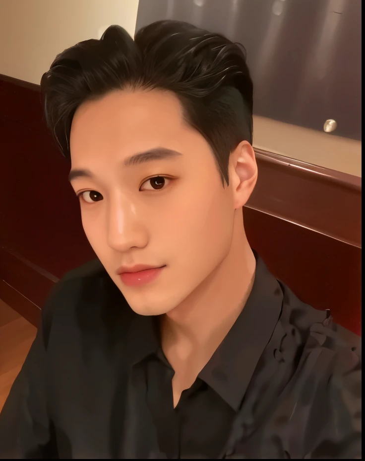 tem um homem sentado de gravata, adorable and pale korean face, taejune kim, hyung tae, homem sul-coreano, Hsiao-ron, Retrato de Jossi do Blackpink, kpop idol portrait, Hong junho hyung, Yanjun Chengt, rosto bonito and beautiful face, Shin Jeongho, artista coreano, rosto bonito