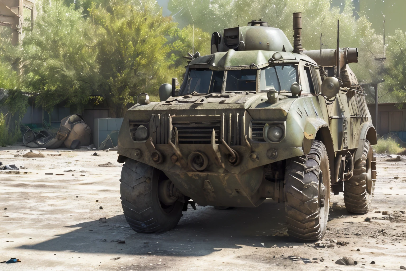 close-up of a BTR 60 military vehicle with soldiers on it, Arma 3, Arma 3 screenshot, new vehicle, The squad fights the enemy, Heavily armored, In the game, Military armored personnel carrier , video game screenshot>, Military equipment, реалистичная Military equipment, Heavy detail, Armored units, Digital painting, In the game, In the game, Игра War Thunder, Realistic Military Gear, Realistic soldiers