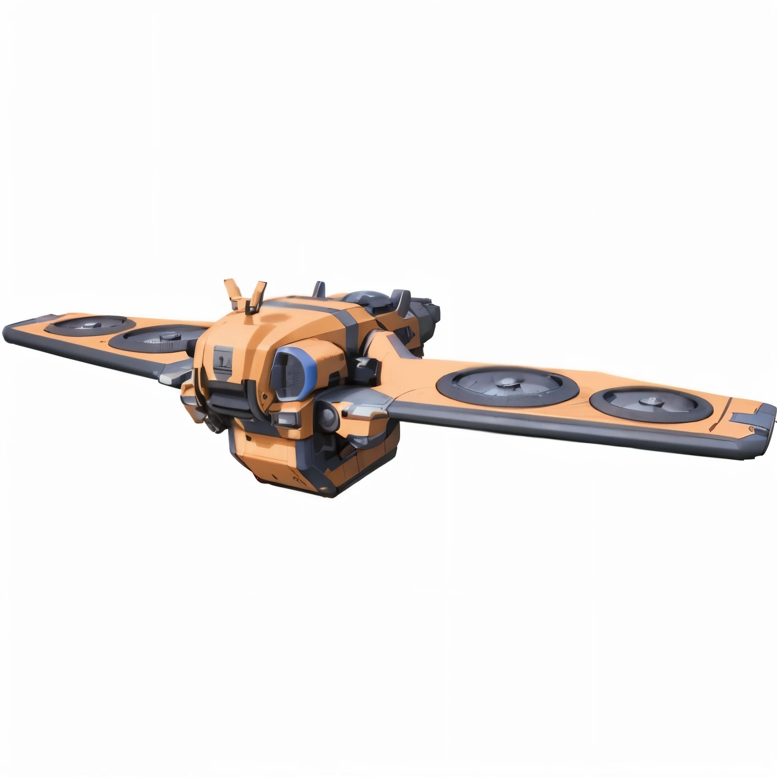 a close up of a wooden table with speakers on it, flying scifi vehicle, detailed spaceship, reaver drone, rendered in keyshot, 3 d render n - 9, rendered on octane, moonray render, spaceship concept art, it has six thrusters in the back, scifi spaceship, concept boat, military drone, polycount contest winner, daniel maidman octane rendering