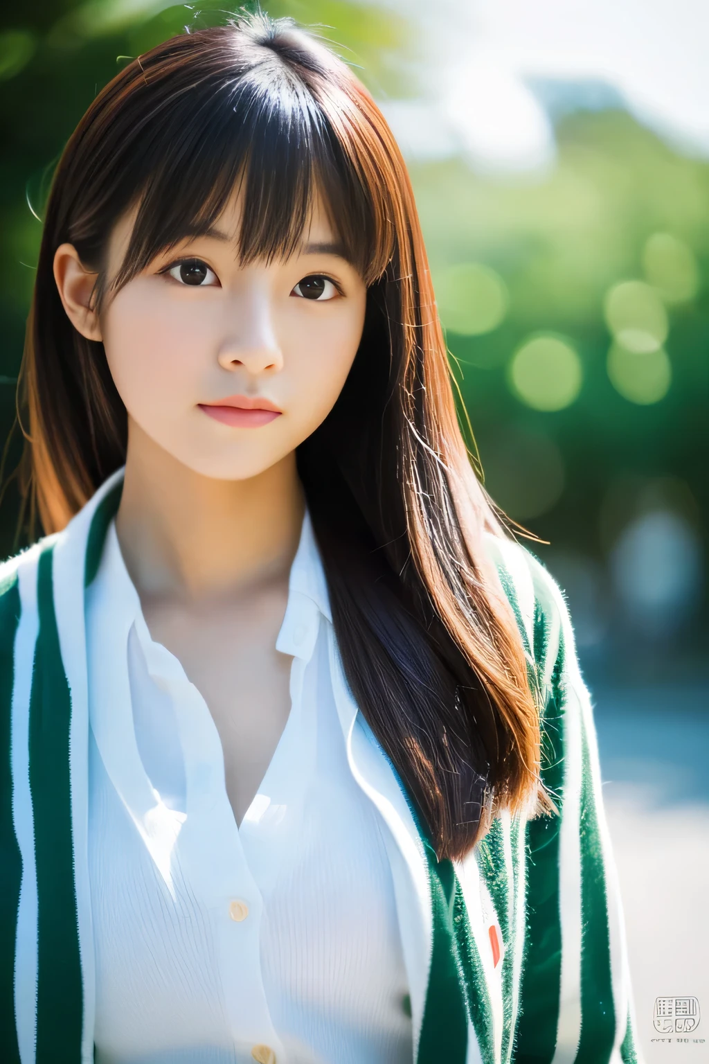 highest quality,masterpiece,ultra high resolution,(realistic:1.4),(Turn off portraits)Raw photo,Female student,masterpiece,realistic pictures,japanese pictures,fujifilm negative,low saturation,low contrast,Medium chest、Boyish look、full body photo