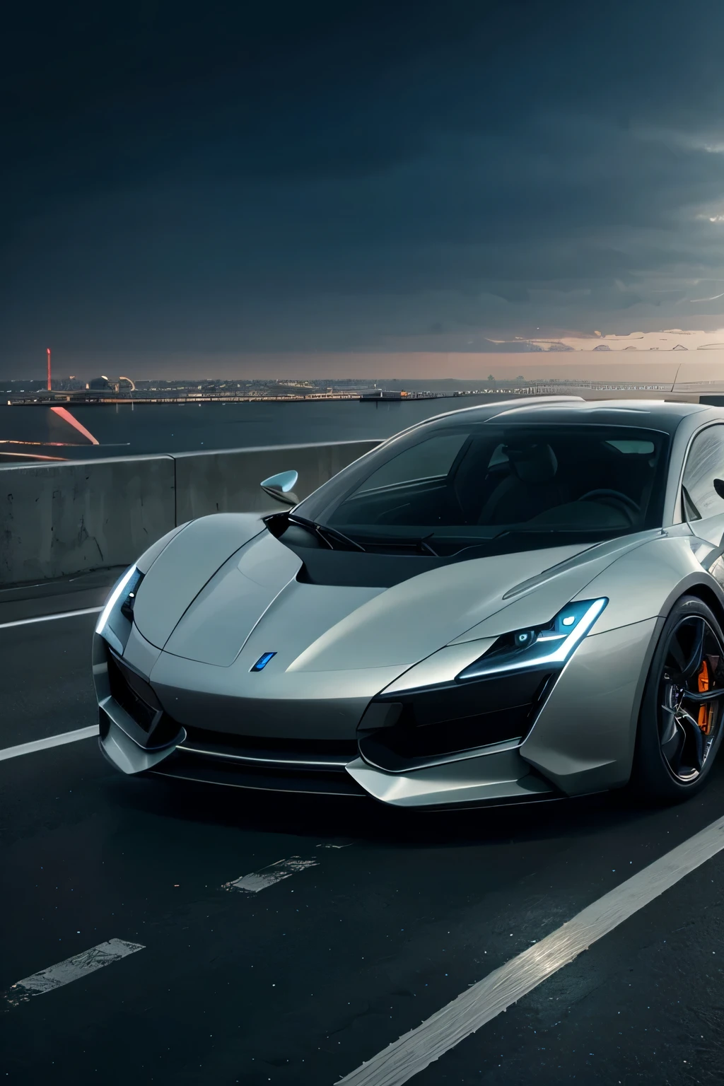 futuristic super car vision