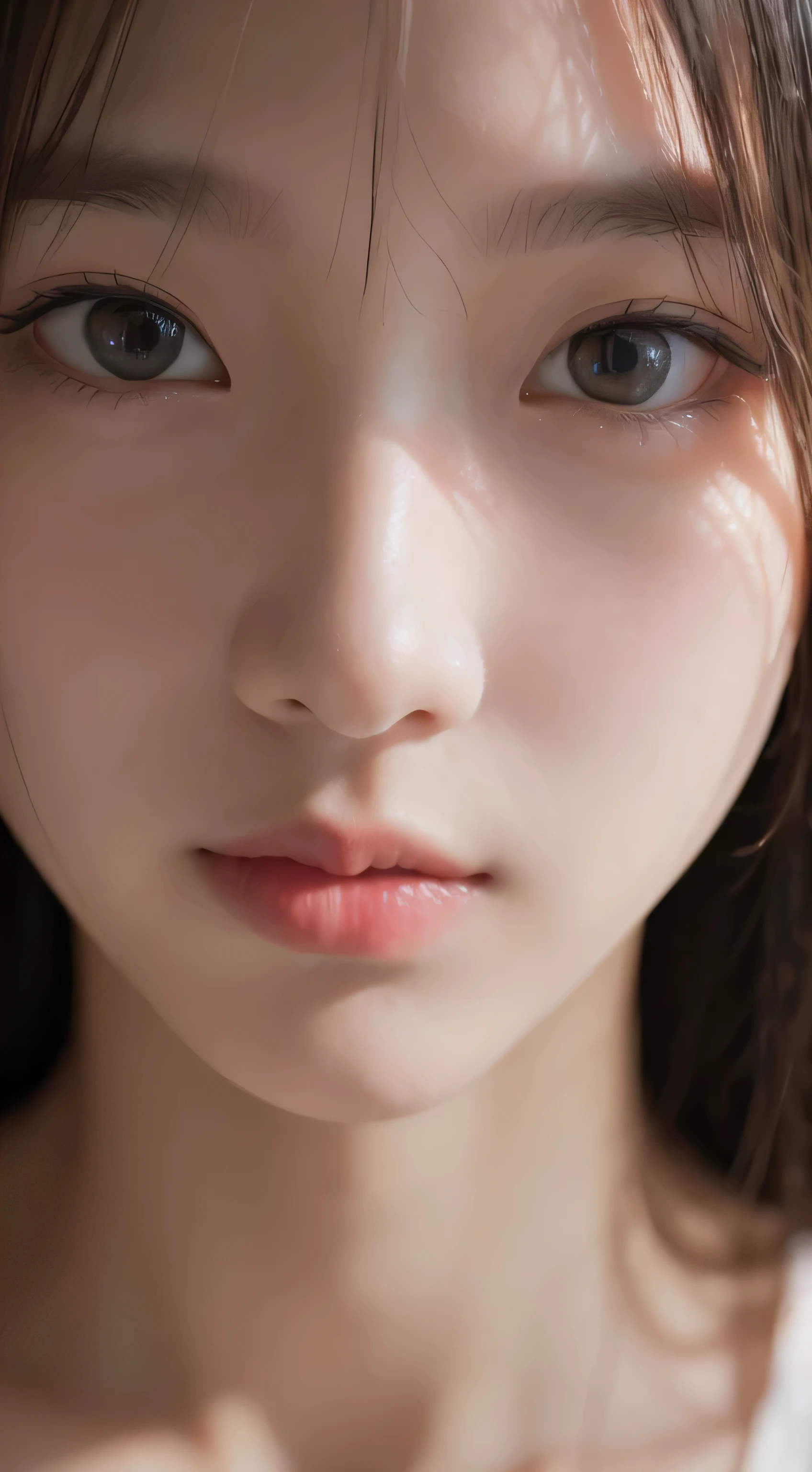 (masterpiece, best quality, beautiful girl, pretty face:1.2), (close up face:1.5), 8k, official art, raw photo, incredibly absurdres, crop top, looking at viewers, slender, , facelight, film grain, chromatic aberration, sharp focus, dynamic lighting, cinematic lighting