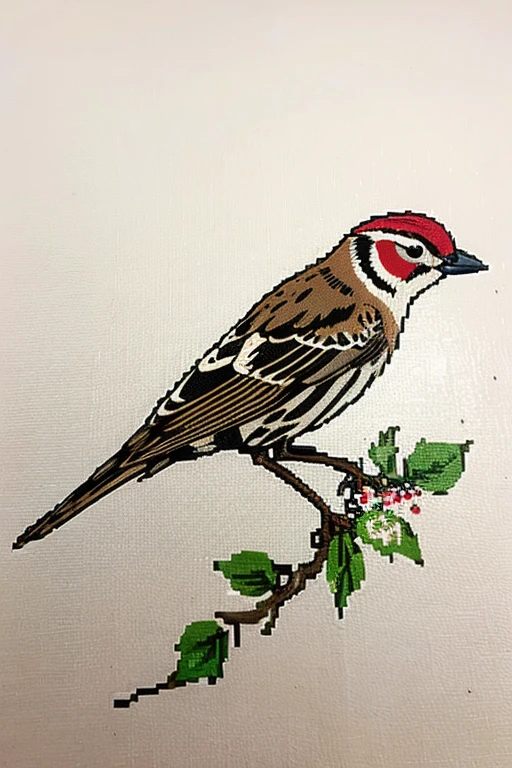 ((highest quality)), ((masterpiece)),sparrow pixel art