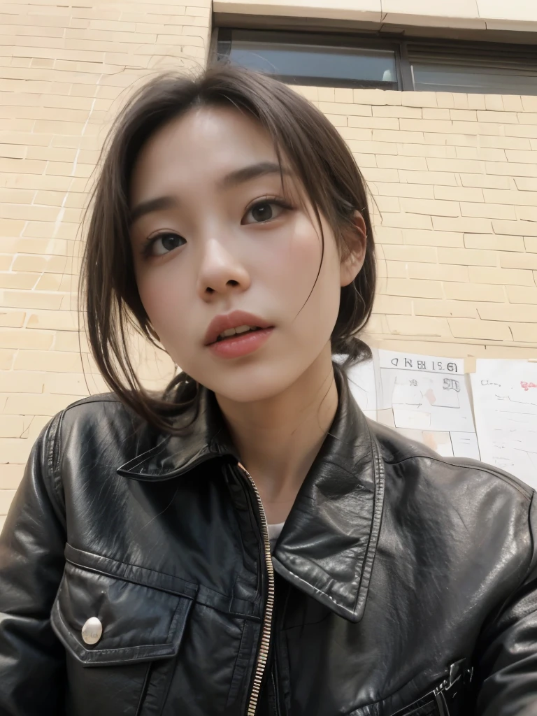(top-quality)、A Japanese Lady、1girl in、A sexy:1.1、Dark brown fringe hair:1.1、(a wet body:1.3)、The sheen、ratex、wet suit、hyperdetailed face、Detailed lips、A detailed eye、Shower room