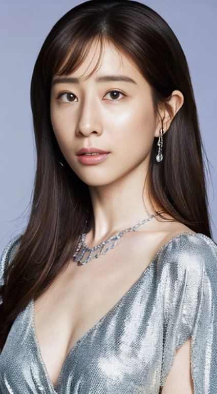 (table top:1.3), (8K, realistic, RAW photo, highest quality: 1.4), Japanese, beautiful face, (lifelike face), (long hair:1.3), realistic eyes, beautiful eyes, (real skin), beautiful skin, 超High resolution, surreal, High resolution, beautiful japanese woman,big breasts、shirt、cleavage、long off shoulder knit、beautiful legs、from below