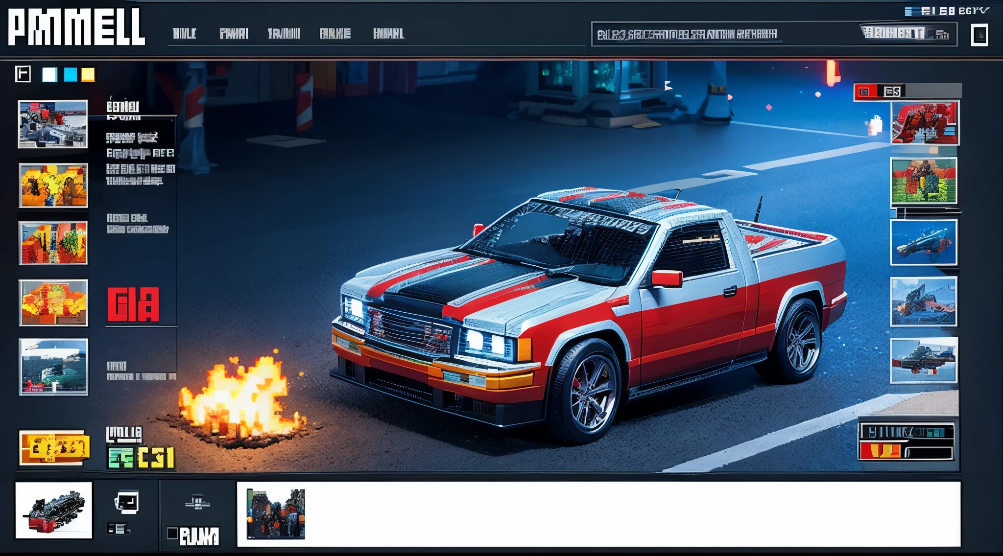pixel game，Scene design，Transformers Optimus Prime， pixel art #pixel art，Pixel enhancement