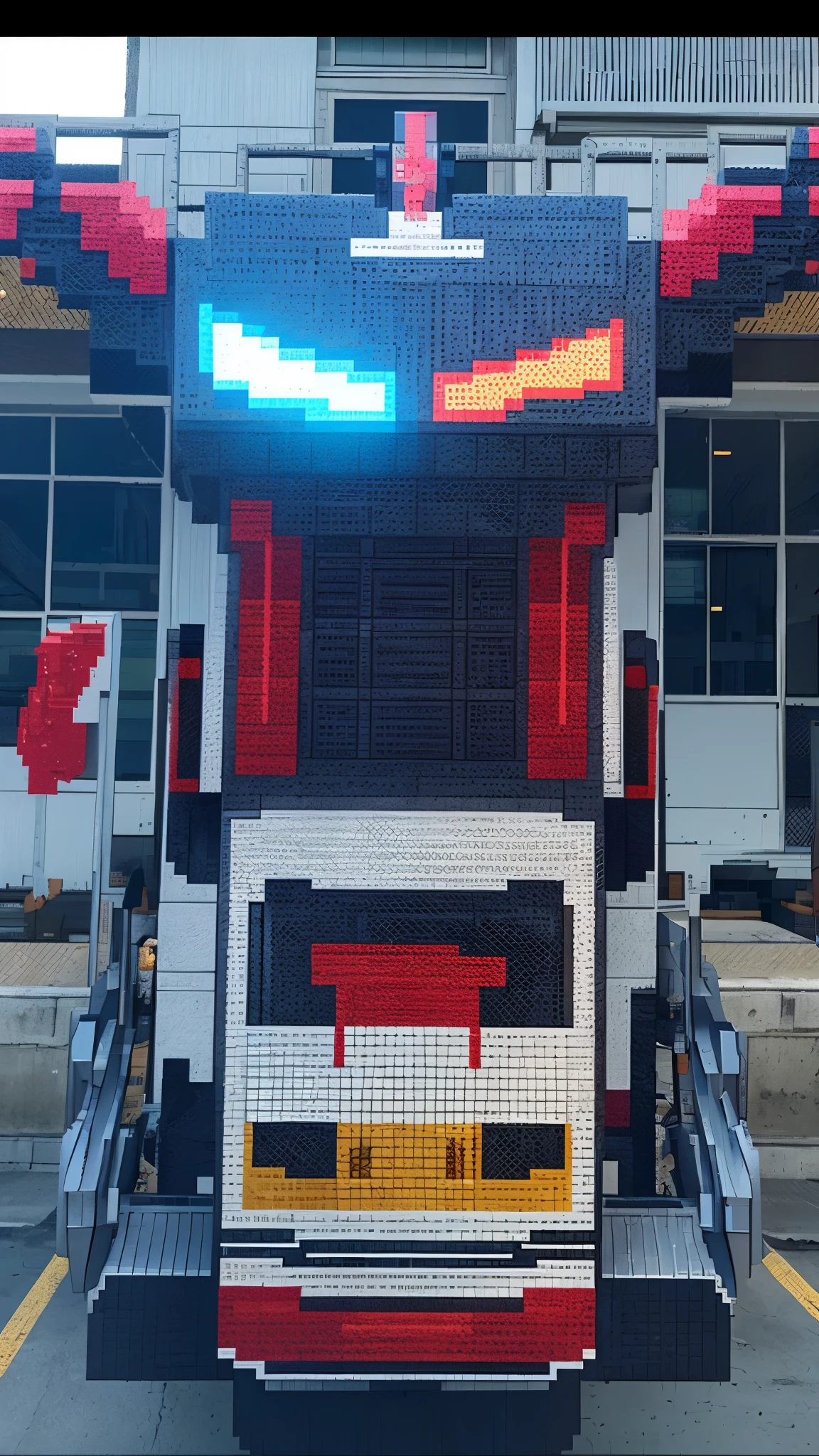 pixel game，role conception，Transformers Optimus Prime， pixel art #pixel art，Pixel enhancement