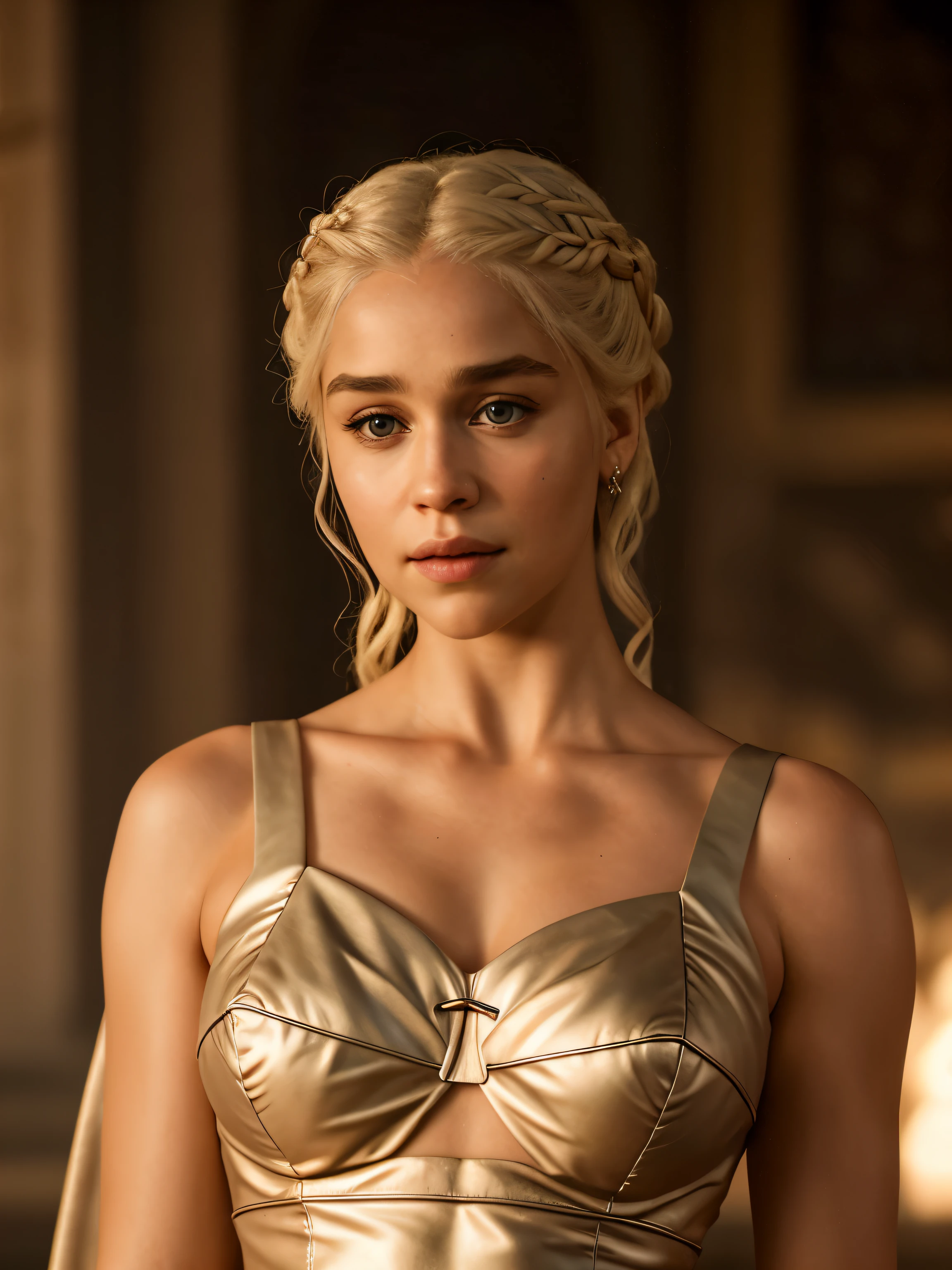 Close-up, raw photo of Daenerys Targaryen, highly detailed, arts station, smooth, sharp focus, 8k, trending on instagram, Trending on Tumblr, HDR 4K, 8k