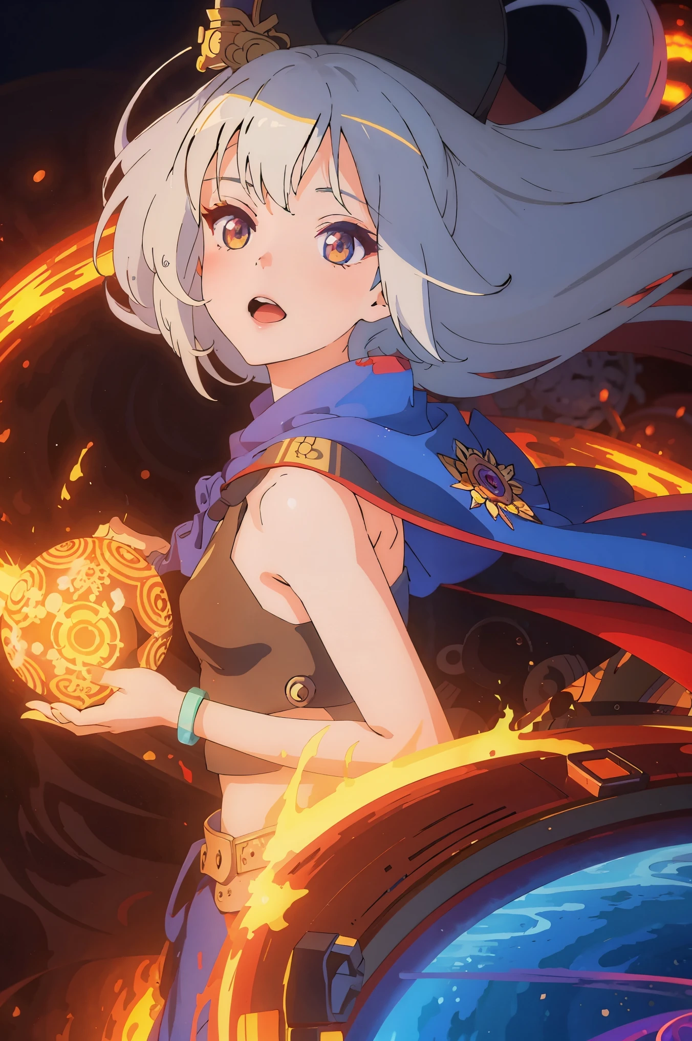 1girl,(((detailed background))), wallpaper,Parting art, mandala,shaos,Radial, streamlined,art design,burst,core