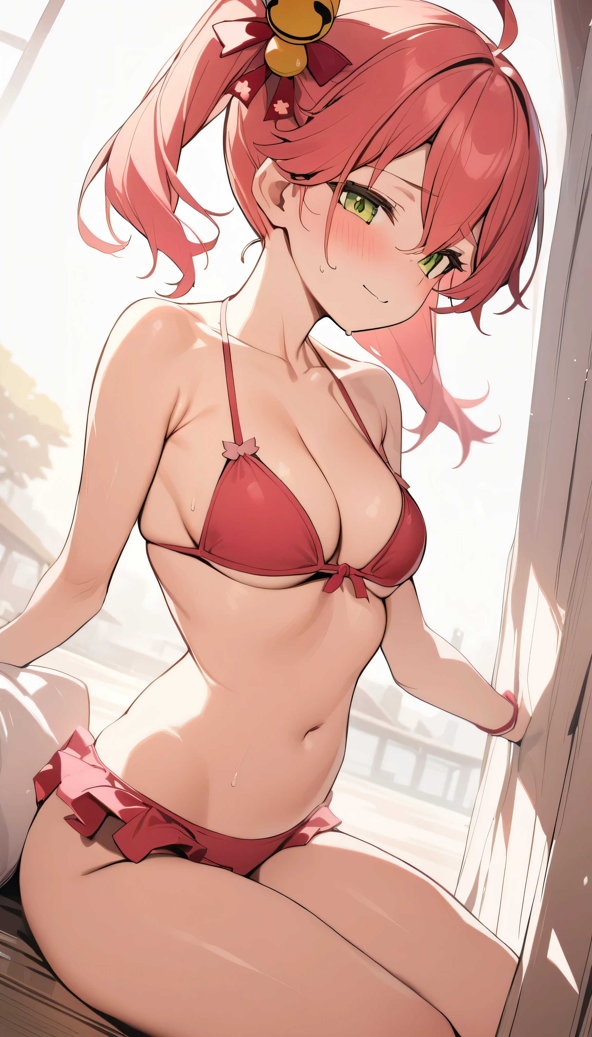 1girl, sakura miko, hololive, bikini, masterpiece, best quality,