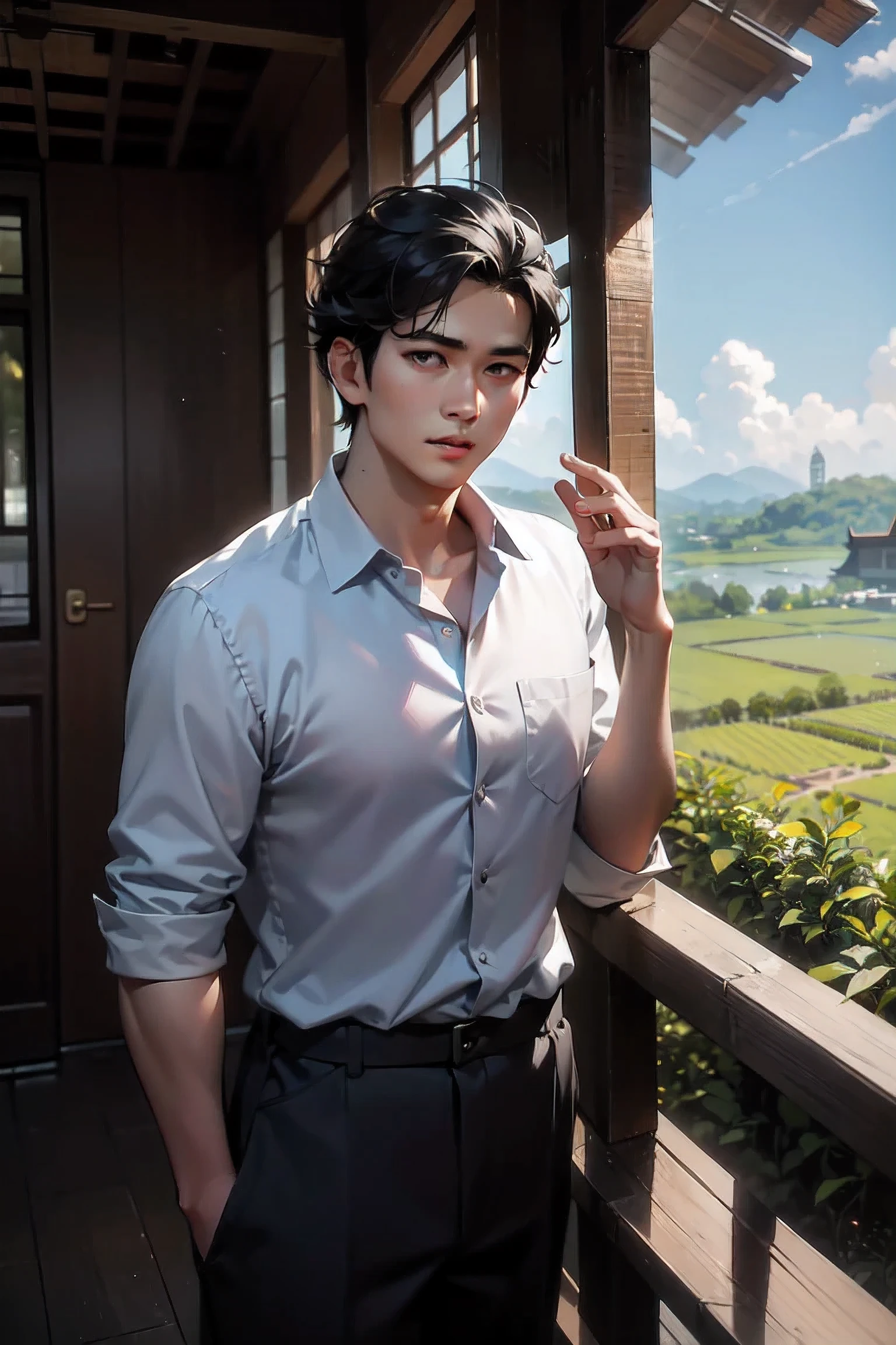 1 most handsome Thai man , Thai countryside