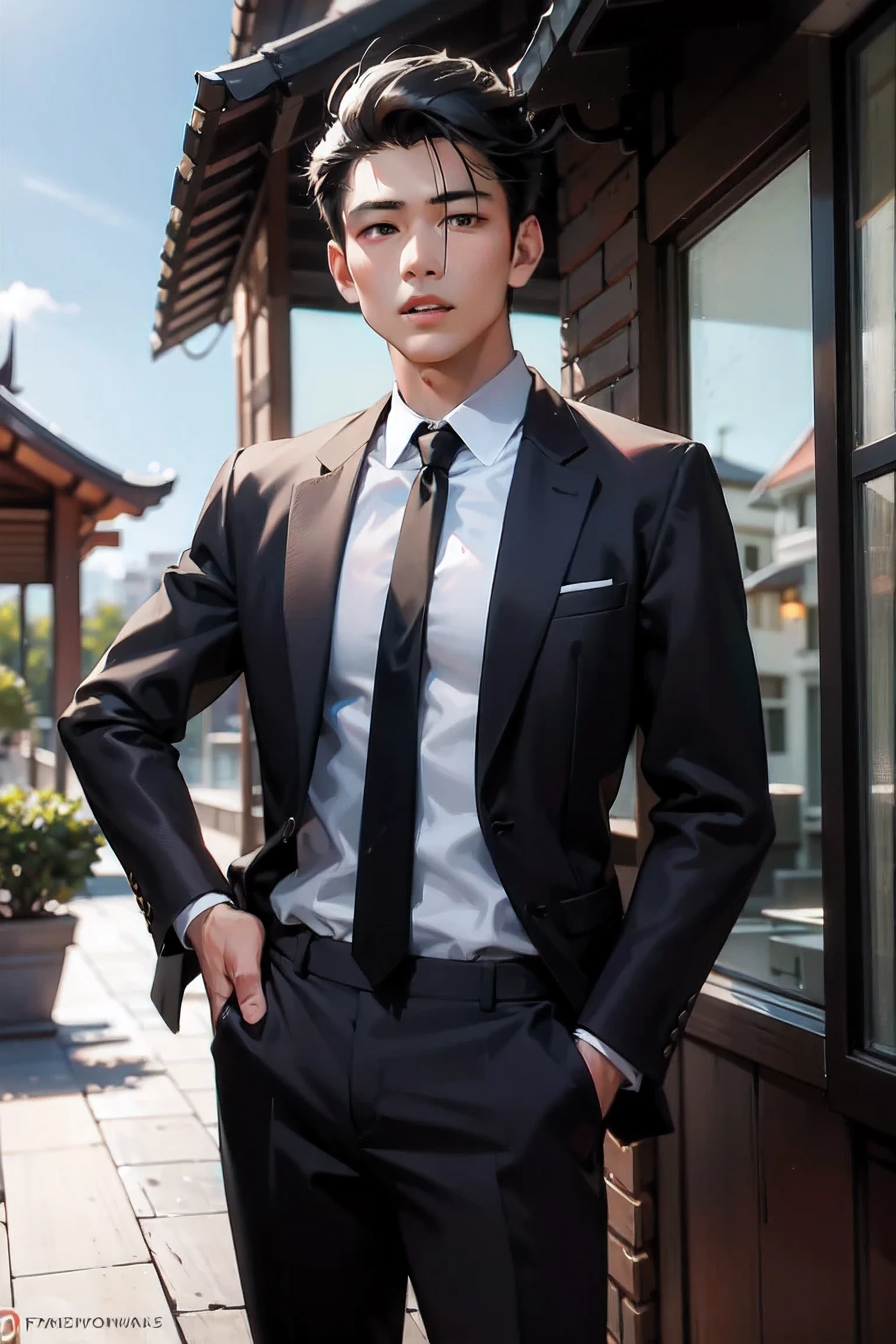 1 most handsome Thai man , Front of house