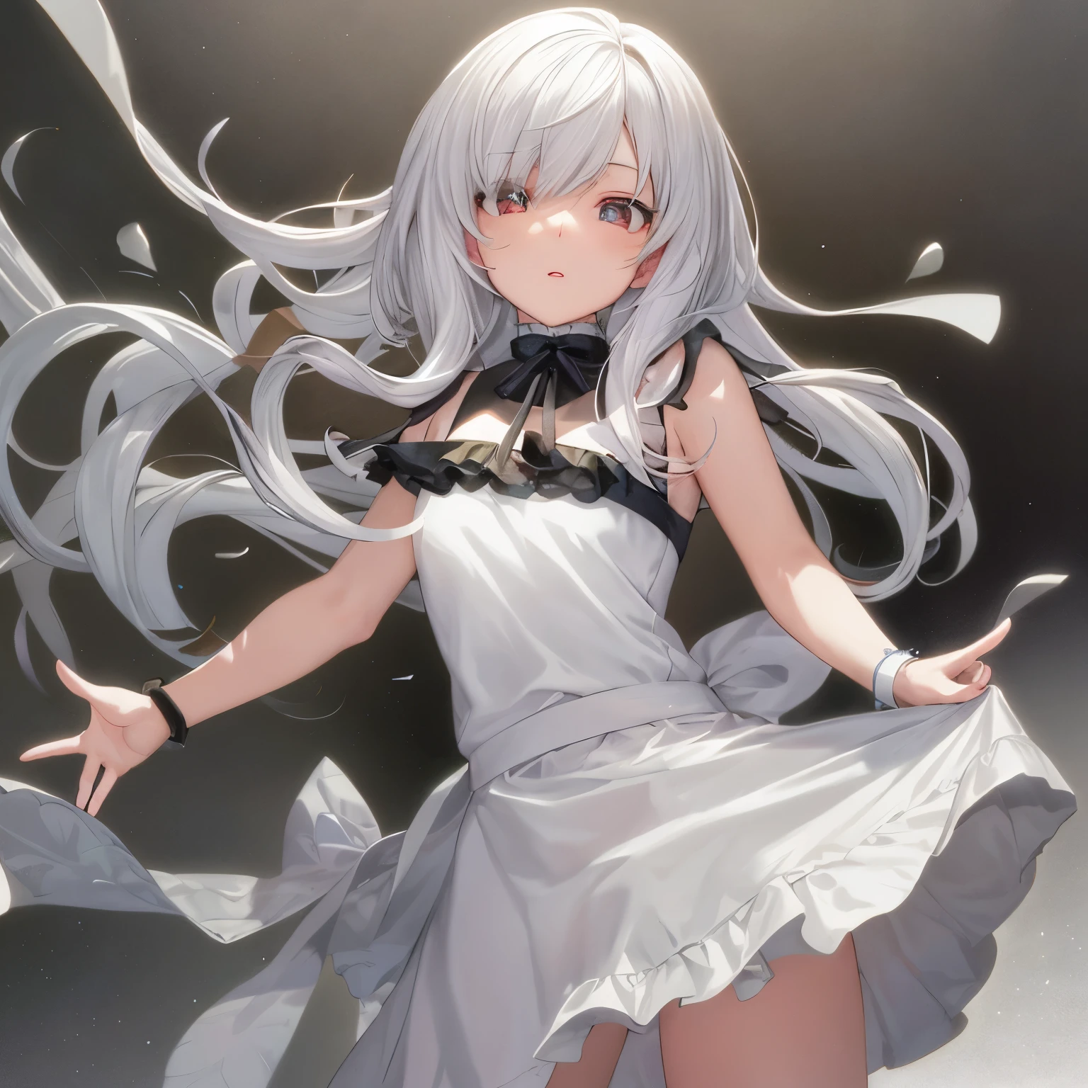White cotton panties、The crotch is visible