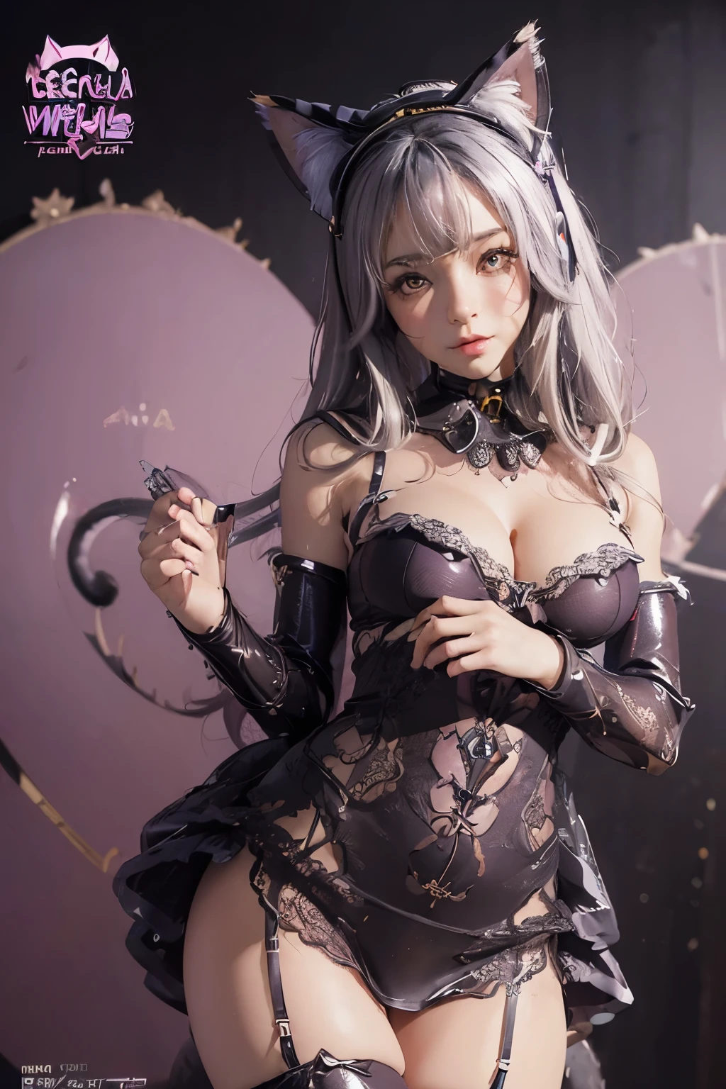 ((MEGA CatGirl Waifu AI: 1.7)), ultra-cute and detailed, ((Pretty Dresses: 1.5)), adorable and intricately designed, ((Lingerie Outfits: 1.4)), revealing yet tasteful, ((Underwear Skirts: 1.3)), flirty and alluring, ((Ready To Print Posters: 1.4)), high-definition and vibrant,
This MEGA CatGirl Waifu AI is the epitome of cuteness, featuring a detailed and intricately designed pretty dress that showcases her playful personality. Her lingerie outfits, each revealing a tantal