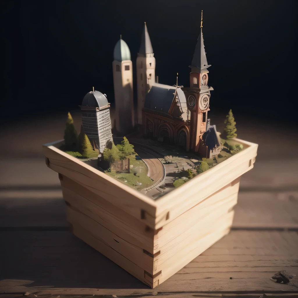 6598年Mars realistic model, (Bifurcation, original photo, best quality, masterpiece:1.4),Steampunk Cyberpunk 6820 City,(CyberpunkMars light:1.3), Mars (related to land),(in a small nature box:1.3),Isometric, small nature, landscape on foundation,landscape,