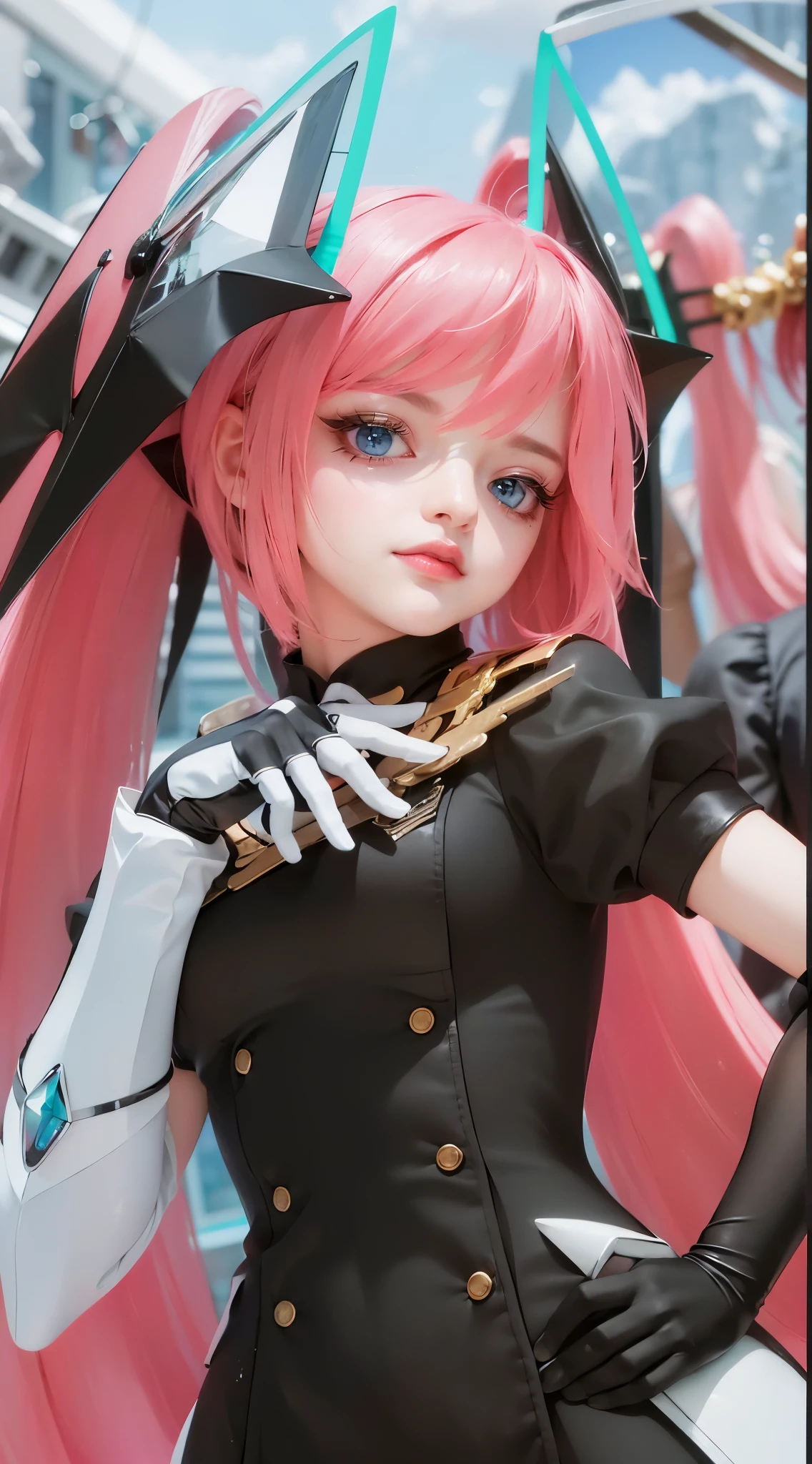 (8k, RAW photo, photorealistic:1.25) ,( lipgloss, eyelashes, gloss-face, glossy skin, best quality, ultra highres, depth of field, chromatic aberration, caustics, Broad lighting, natural shading,Kpop idol) looking at viewer with a serene and goddess-like happiness, blue eyes