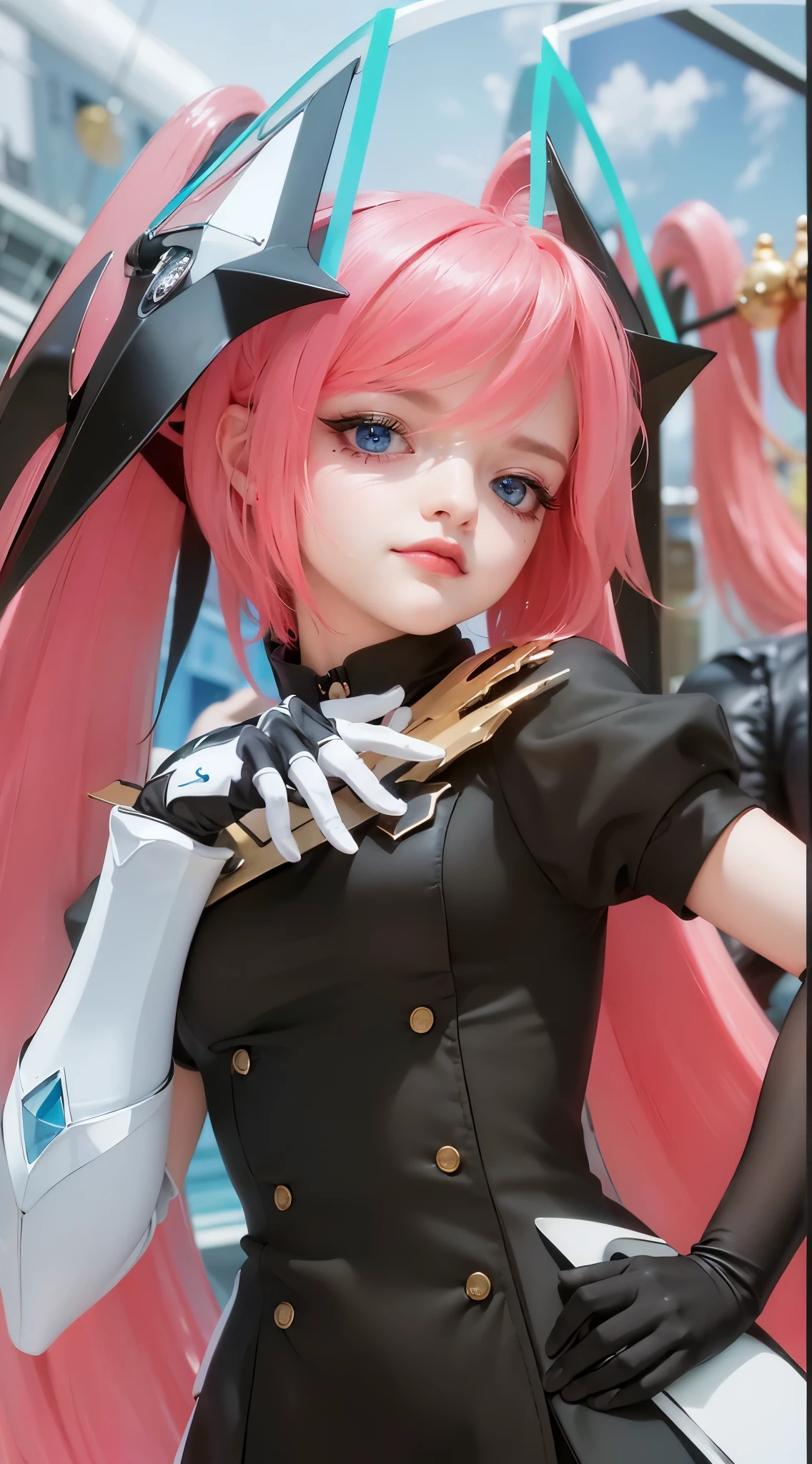 (8k, RAW photo, photorealistic:1.25) ,( lipgloss, eyelashes, gloss-face, glossy skin, best quality, ultra highres, depth of field, chromatic aberration, caustics, Broad lighting, natural shading,Kpop idol) looking at viewer with a serene and goddess-like happiness, blue eyes