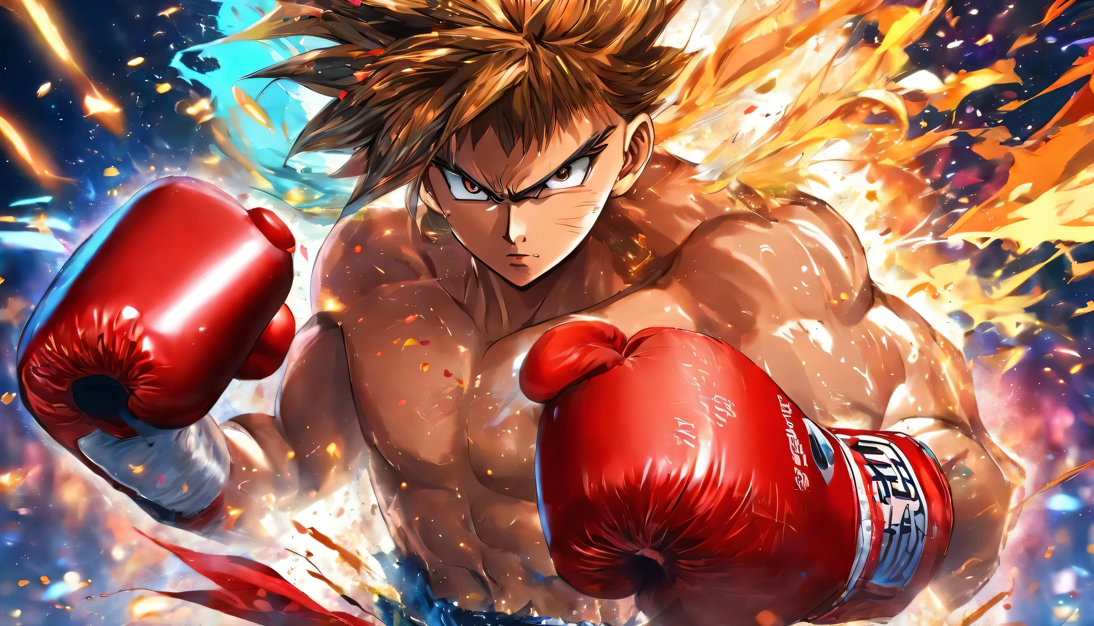 (masterpiece: 1.2, highest quality),whole body、champion、boxing、game、boxer