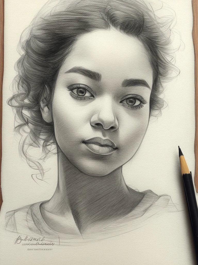 drawing of a woman, realistic sketch, hyperrealistic sketch, detailed pencil sketch, pencil sketch, realistic digital drawing, detailed sketch drawing, highly detailed portrait, detailed 4 k drawing, pencil draw, highly detailed sketch, realistic drawing, extremely detailed portrait, detailed but rough, pencil drawing illustration, realism drawing, detailed sketch, sketch art,((high quality, masterpiece:1.4)), 1girl, ((upper body)), portrait sketch, messy drawing, messy charcoal spots, unfinished sketch, sketchbook charcoal style drawing of a woman, sketchbook drawing, sketchbook, beautiful hair, medium short hair, beautiful face, symmetrical face, symmetrical eyes, ((paper material background)), realistic charcoal lines, imperfect drawing, charcoal crumbs, charcoal lines, imperfections, african american woman wearing an ornated veil, muslim, realistic