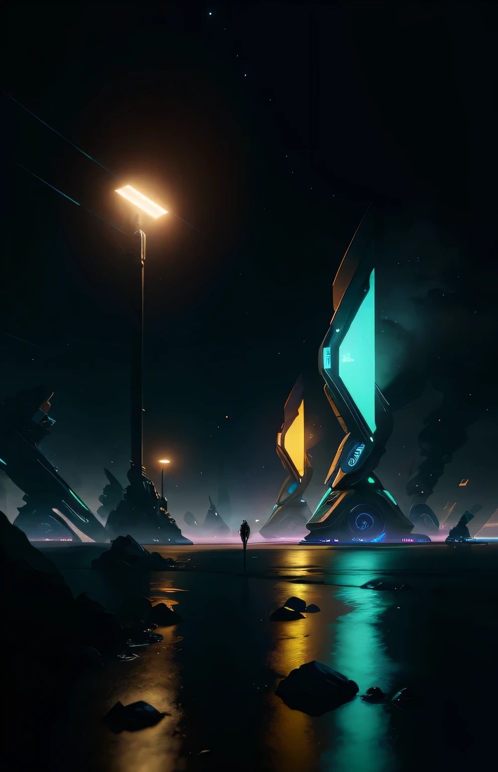 Une plateforme unique avec du contenu géré par l'AI that presents the fascinating world of'intelligence artificielle. (best quality,4k,8K,high resolution,chef-d'artwork:1.2),Ultra-detailed,physics-based rendering,professionnel, Des couleurs vives,hdr,UHD,studio lighting,sharpness,extremely detailed description,Bokeh,portraits,paysage,La photographie,science-fiction,artistes conceptuels, palette de couleurs futuriste, Surreal Lighting.