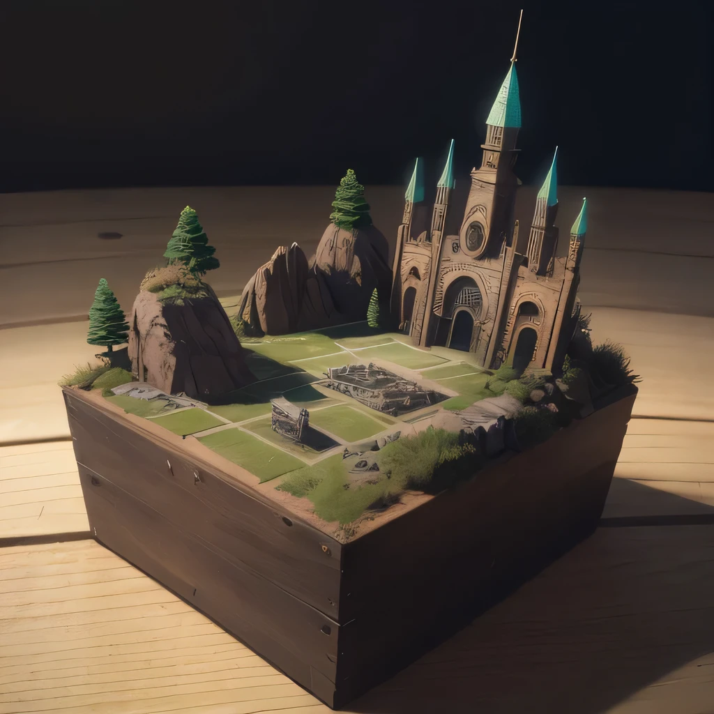 6598年Mars realistic model, (Bifurcation, original photo, best quality, masterpiece:1.4),Steampunk Cyberpunk 6820 City,(CyberpunkMars light:1.3), Mars (related to land),(in a small nature box:1.3),Isometric, small nature, landscape on foundation,landscape,