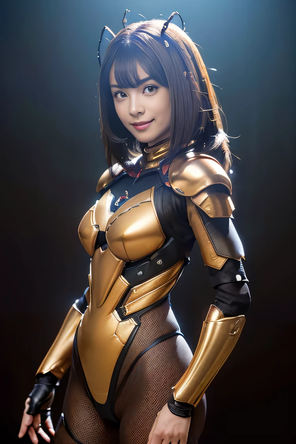 (High resolution,masterpiece,highest quality,Very detailed CG, anime, official art:1.4), realistic, photograph, amazing detail, everything is complicated, shiny and glossy,Amazing number of layers, 8K wallpaper, 3D, sketch, cute, figure,( alone:1.4), perfect female proportions,villain's daughter, (Fusion of dark brown cockroach and lady:1.4), (brown cockroach woman:1.2), (brown cockroach woman:1.2), (Fusion:1.2), (alone:1.4), (evil smile:1.2), muscular, abs, (Cockroach brown exoskeleton bio insect suit:1.4), (Cockroach brown exoskeleton bio insect armor:1.2), (brown transparent cockroach feathers:1.4), (Antennae of brown cockroaches:1.3),