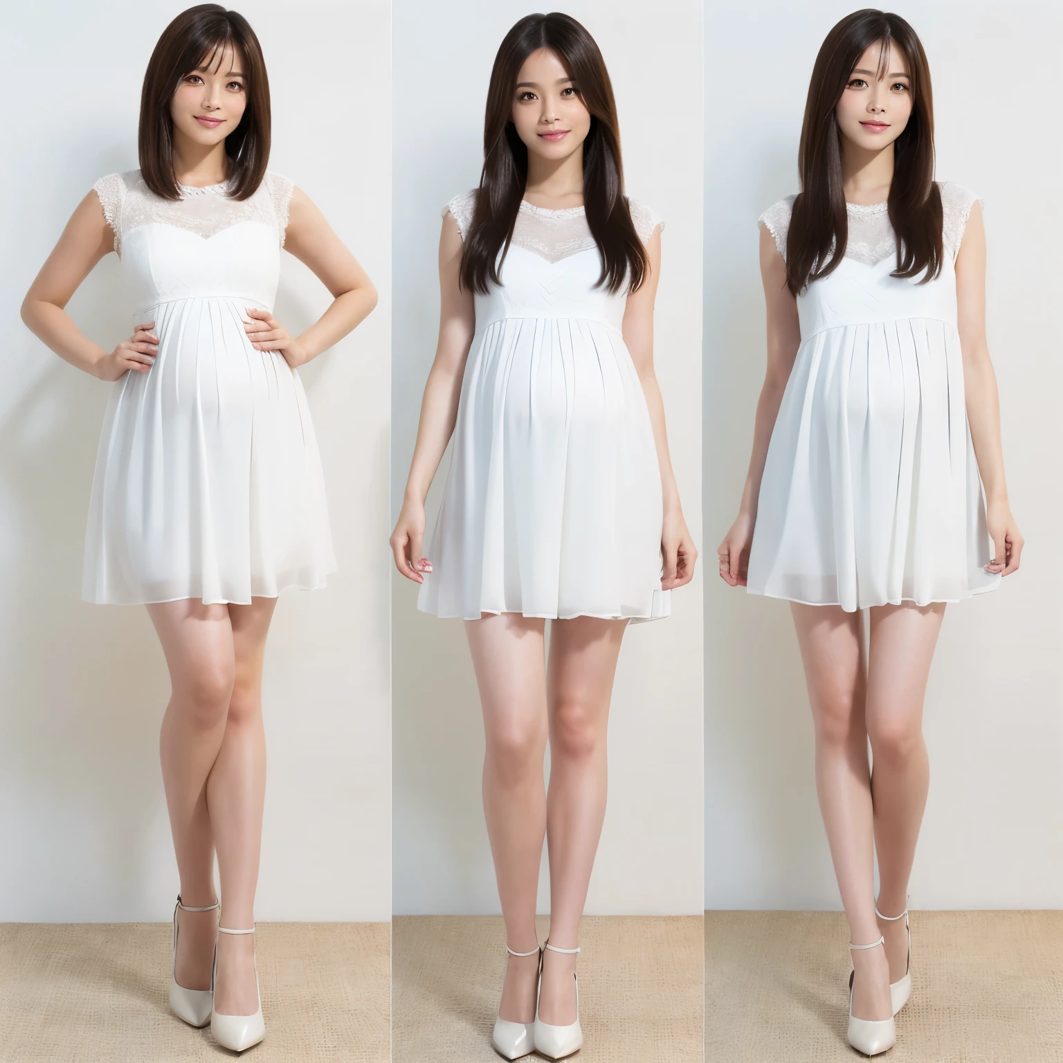 (highest quality、table top、8K、best image quality、Award-winning work)、(1 pregnant woman:1.1)、(slightly pregnant:1.1)、slender body、(solo:1.2)、(1 photo:1.4)、classy maternity clothes、(Fixed front configuration:1.1)、(strongly blurred background:1.1)、(Strongly blurred background:1.1)、(very bright and refreshing:1.1)、emphasize body line、(the best smile looking at me:1.1)、(Please smile and show your beautiful teeth:1.1)、perfect makeup、With bangs、Ultra high definition beauty face、ultra high definition hair、Super high-definition sparkling eyes、Super high resolution glossy lips、(accurate anatomy:1.2)、(very bright and vivid:1.1)、(Full body photo of a standing woman:2)、(shiny skin:1.1)、(Ultra-high definition bright and beautiful skin:1.1)、Super high definition beautiful teeth、ultra high definition hair、Super high-definition sparkling eyes