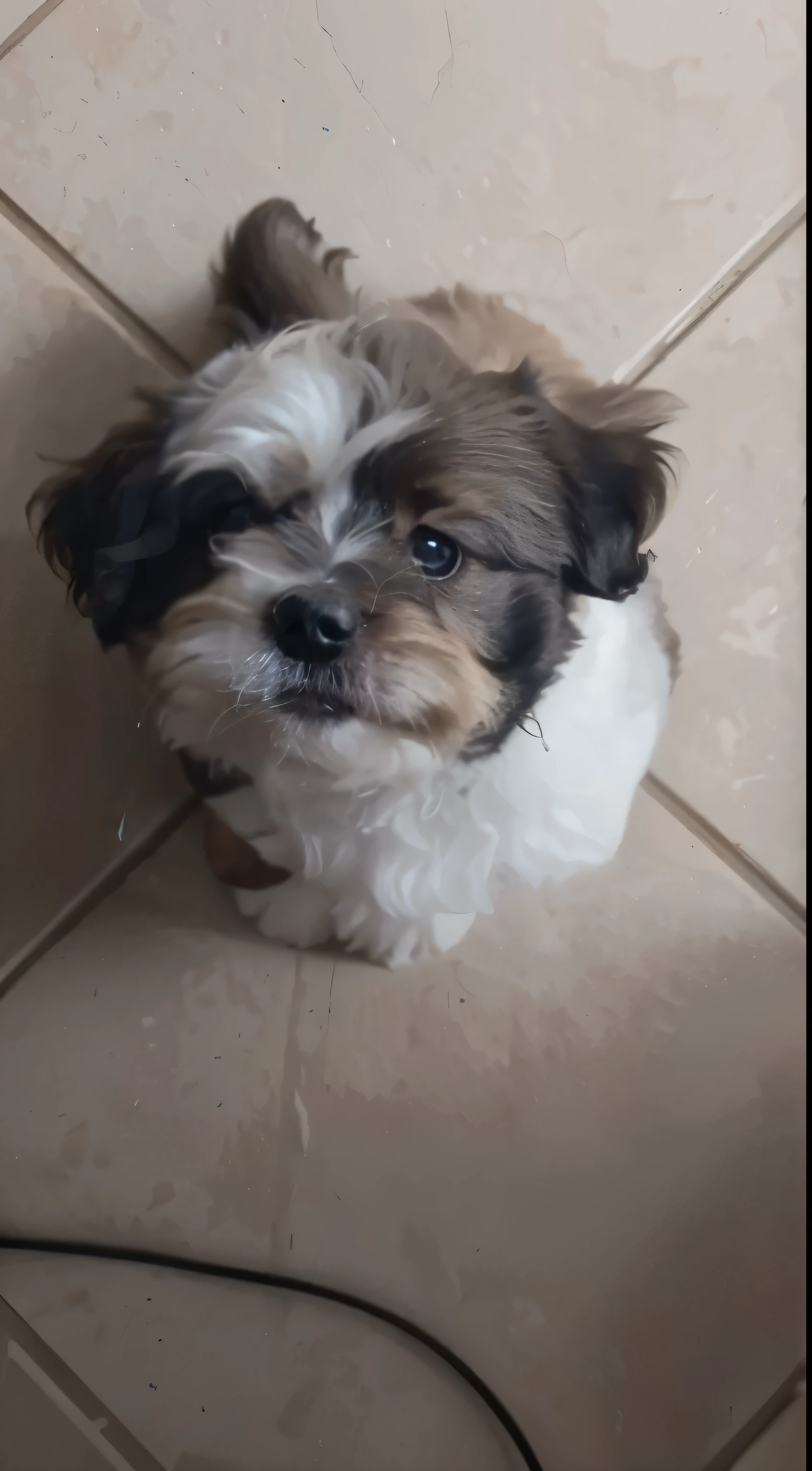 cachorro peludo, pelos reluzentes e bem detalhados, ultra hd, 4K