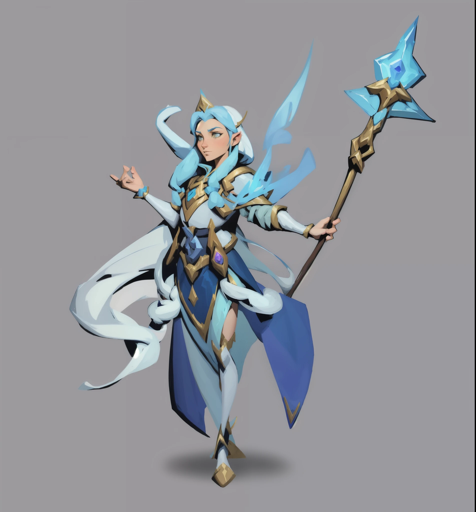 heroic fantasy character concept, hero character art, Character Design Contest Winner, fantasy character concept, detailed character art, High quality character design, fantasy character design, rpg concept art character, Fantasy D&d character, rpg character art, rpg character, Cartoon image of a woman wearing white and gold clothing holding a stick, female Priest, pretty female Priest, Priest, dressed like a Priest, female mage, female mage!, Epic Mage Girl Character, female earth mage, Witch, portrait of a female mage, Paladin, heavy white and gold armor, picture of Paladin, final fantasy tactical characters，Less characterization，flat，robe，fingers intact