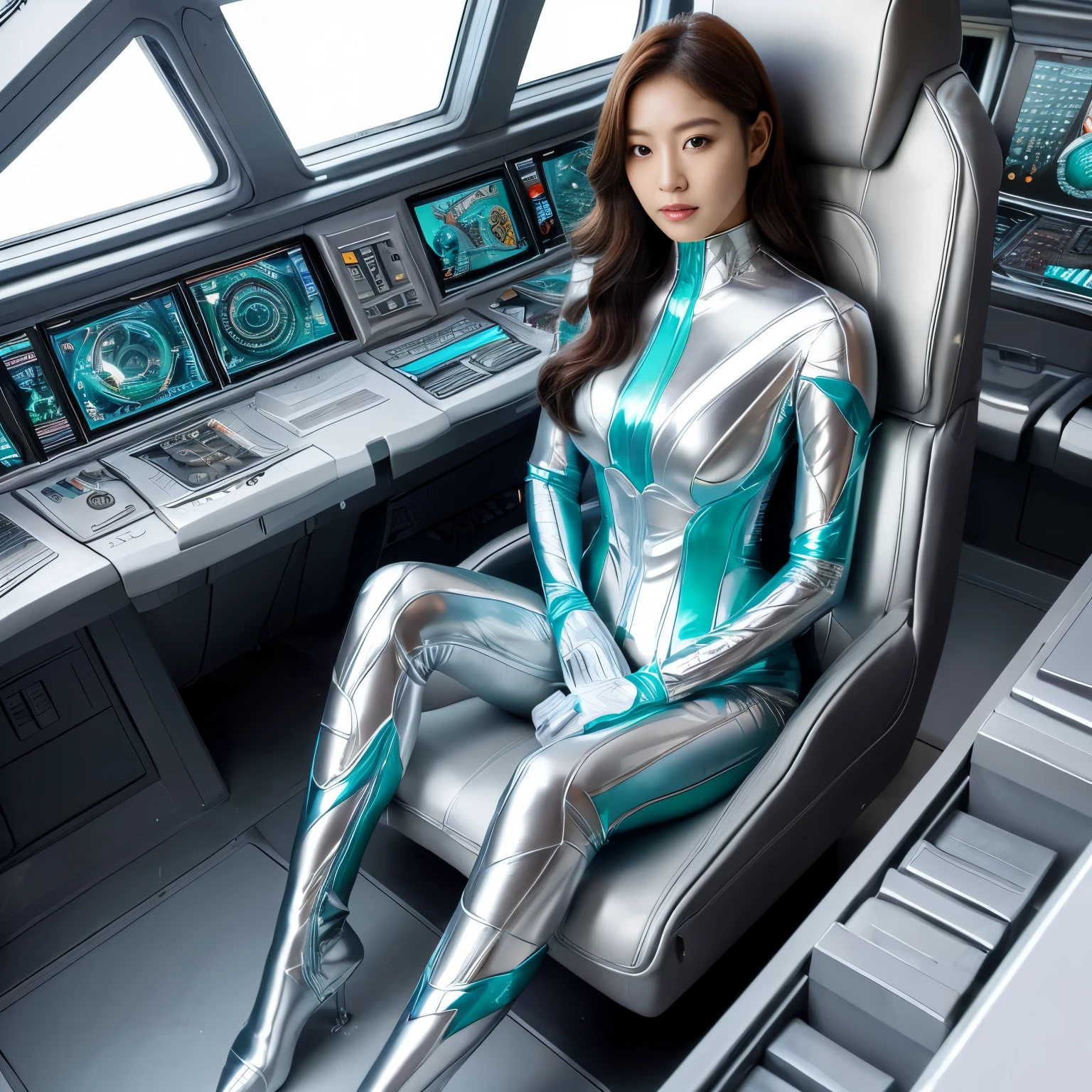 best image quality、Super high resolution、(realism:1.4)、Korean beauty star、The most beautiful KPOP star、horny face、Horny Korean makeup、erotic expression、A body that makes you want to touch it、erotic photos、((Realistic shiny satin fabric texture、High-gloss stretch satin fabric that is smooth and smooth to the touch.、The drape of the curved part of the shiny satin fabric、strong shiny costume、The smooth and beautiful quality and luster of the costumes、A shiny costume made of high-quality satin fabric with high density.、Smooth to the touch oil light liang ice 縝绸 ultra-class battleship skin coat COS、Super Sentai Women&#39;s Heroine Suit、Texture of costumes that satin fetishists respond to、Thin, glossy stretch satin fabric)),8K photo quality