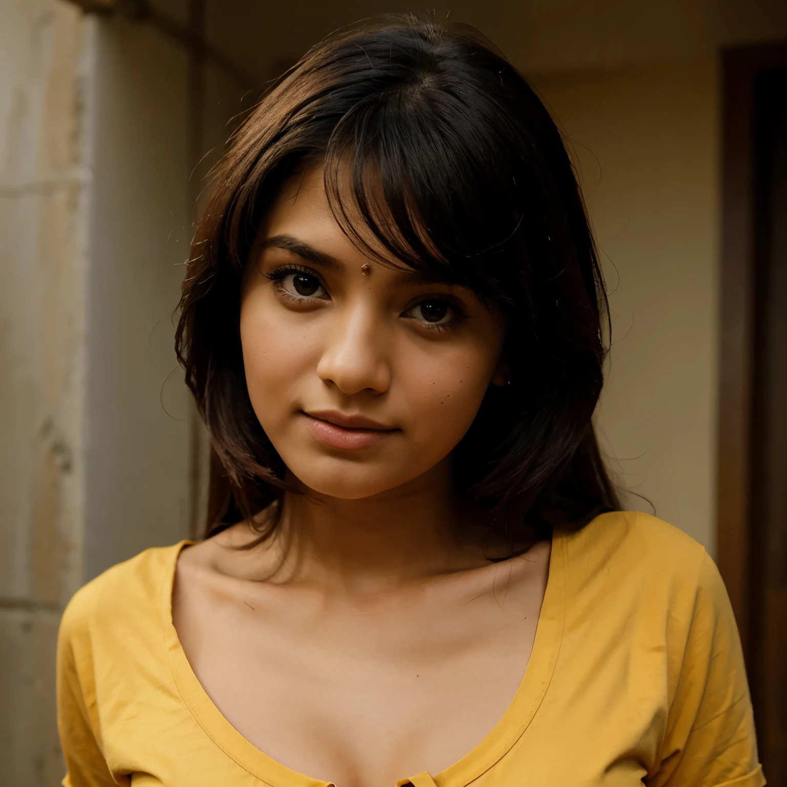 Girl , beautiful girl, desi girl , high quality, t-shirt ,quality 2k 4k 8k , high resolution, perfect face , perfect dress, perfect hand ,Facing the viewer , 19 years girl, realistic , close angel,face, photography, perfect kerala ,