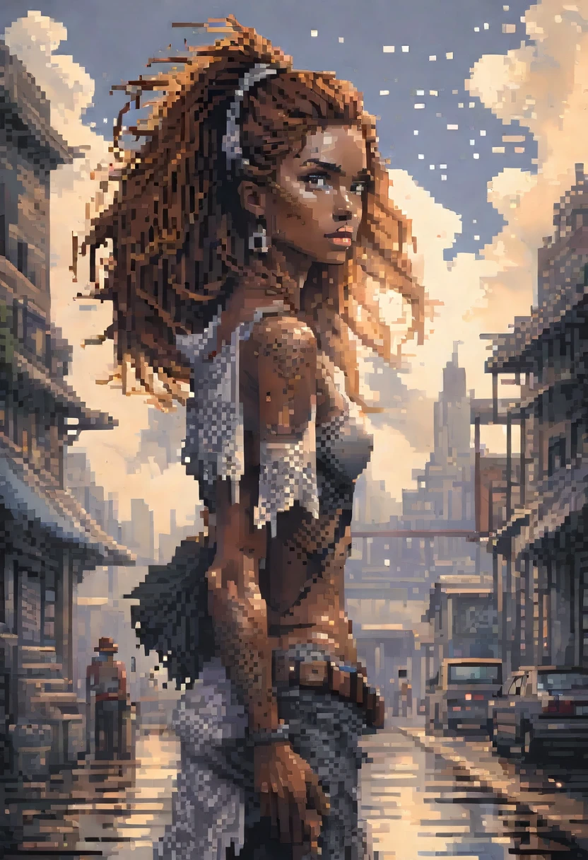 pixel art painting by joelle jones, best quality, masterpiece, high details, Ultra intricate detailed