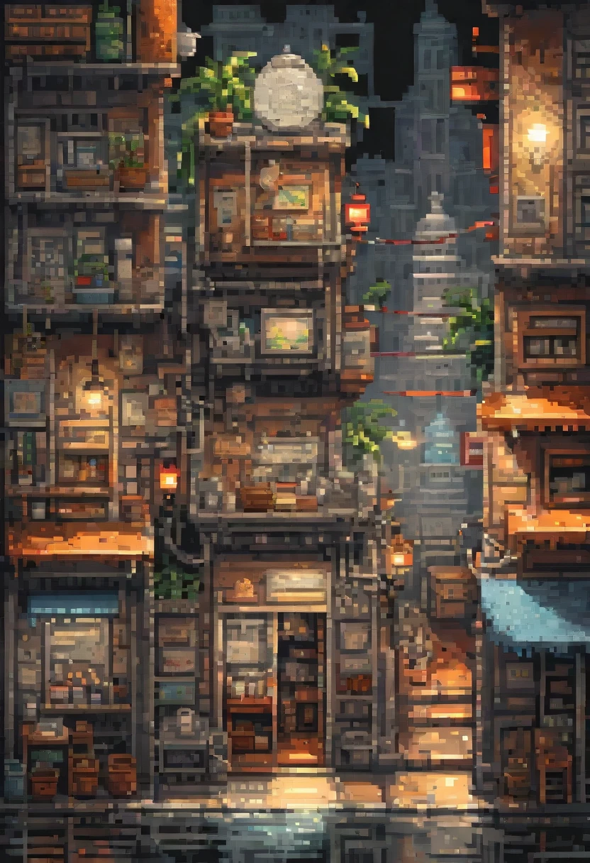 pixel art painting by marton bobzert, best quality, masterpiece, high details, Ultra intricate detailed