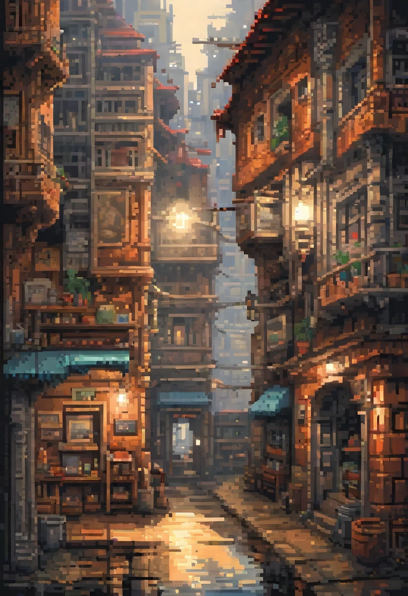 pixel art painting by marton bobzert, best quality, masterpiece, high details, Ultra intricate detailed