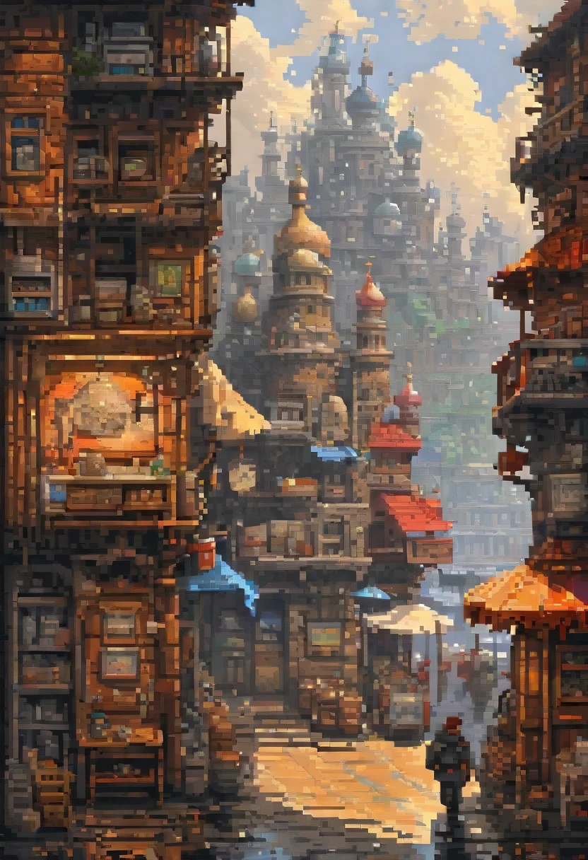 pixel art painting by oleg korolev, best quality, masterpiece, high details, Ultra intricate detailed