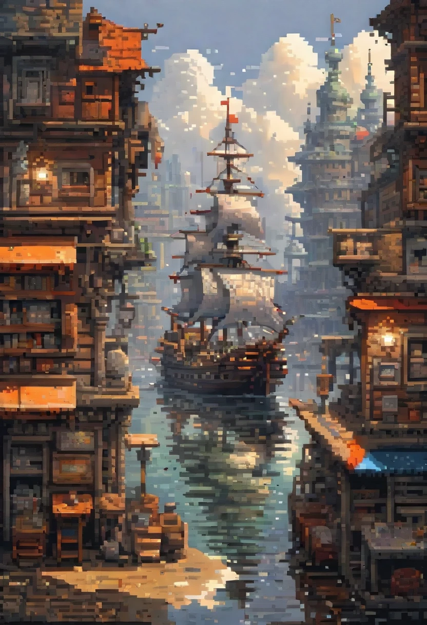 pixel art painting by oleg korolev, best quality, masterpiece, high details, Ultra intricate detailed
