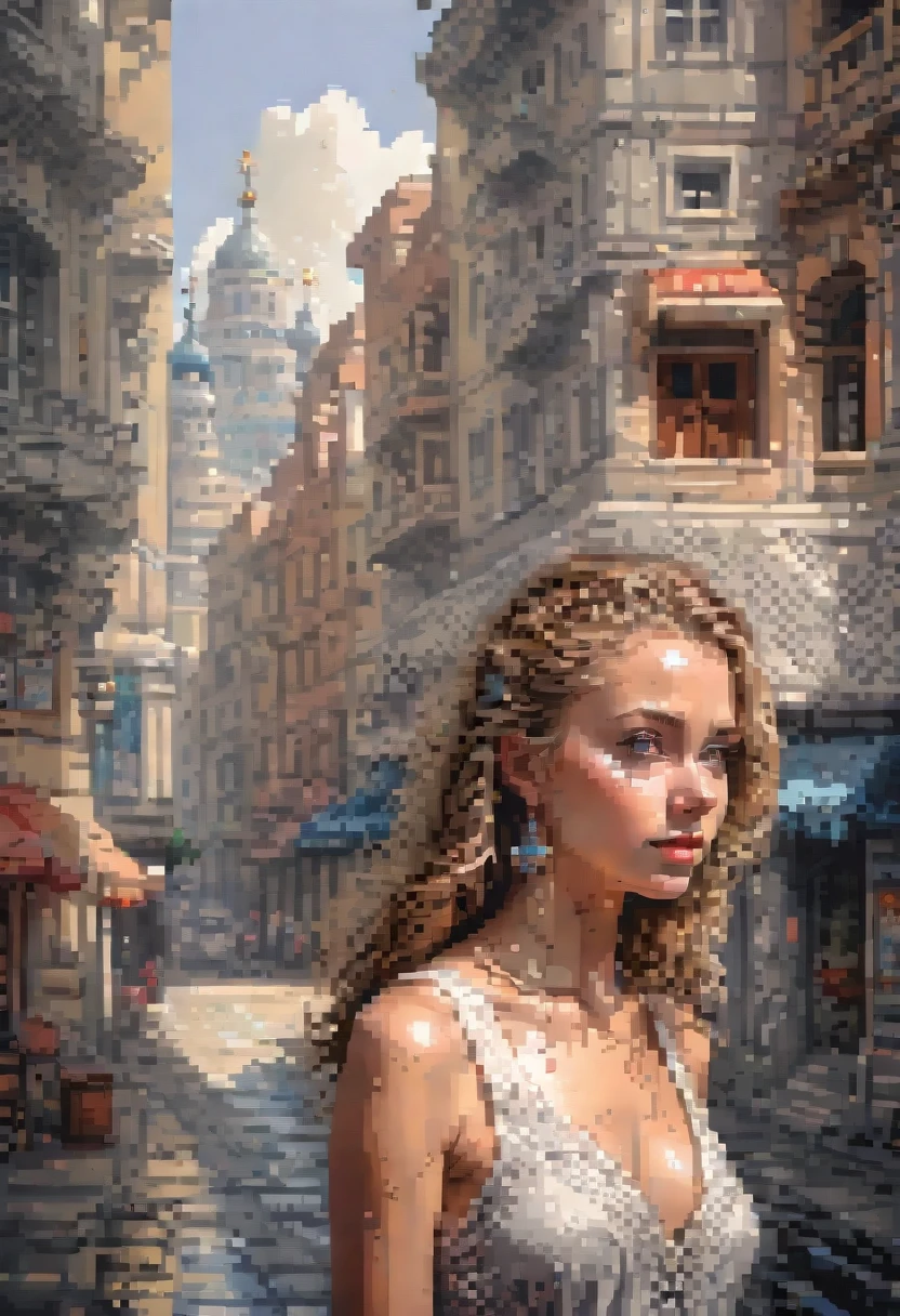 pixel art painting by andrei markin, best quality, masterpiece, high details, Ultra intricate detailed
