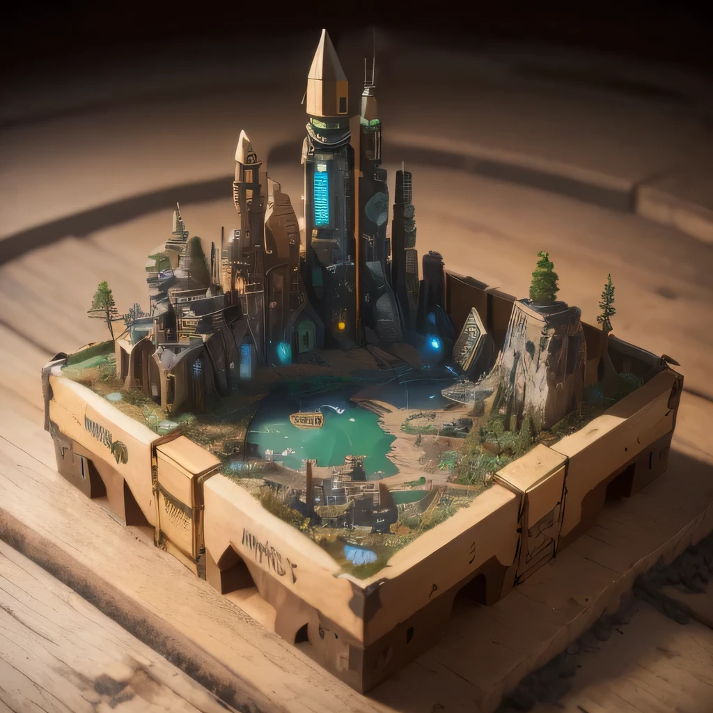 6598年Mars realistic model, (Bifurcation, original photo, best quality, masterpiece:1.4),Steampunk Cyberpunk 6820 City,(CyberpunkMars light:1.3), Mars (related to land),(in a small nature box:1.3),Isometric, small nature, landscape on foundation,landscape,