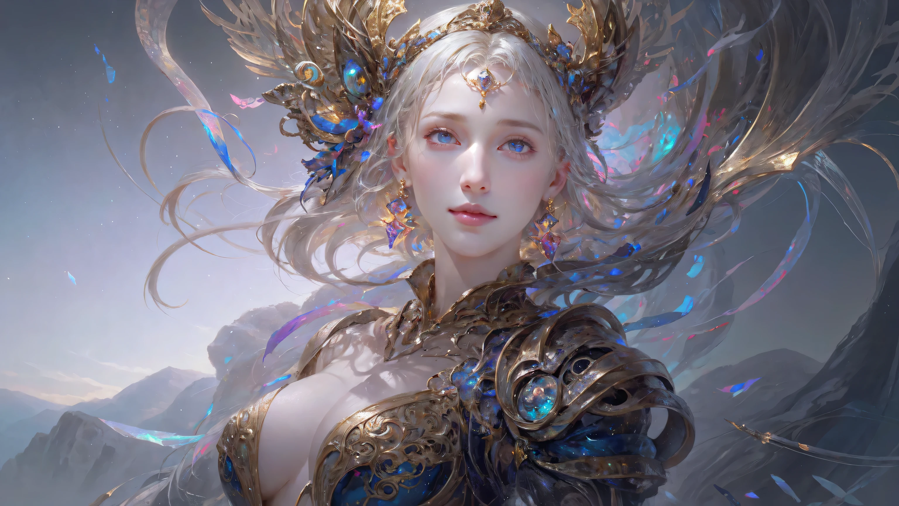 A masterpiece, top quality, best quality, official art, beautiful and aesthetic:1.2, 1girl:1.3, extremely detailed, fractal art:1.3, colorful, highest detailed